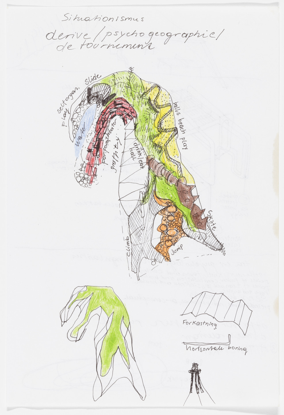 Siv Helene Stangeland, Reinhard Kropf. Geopark, Stavanger, Norway (Plan sketch). 2007