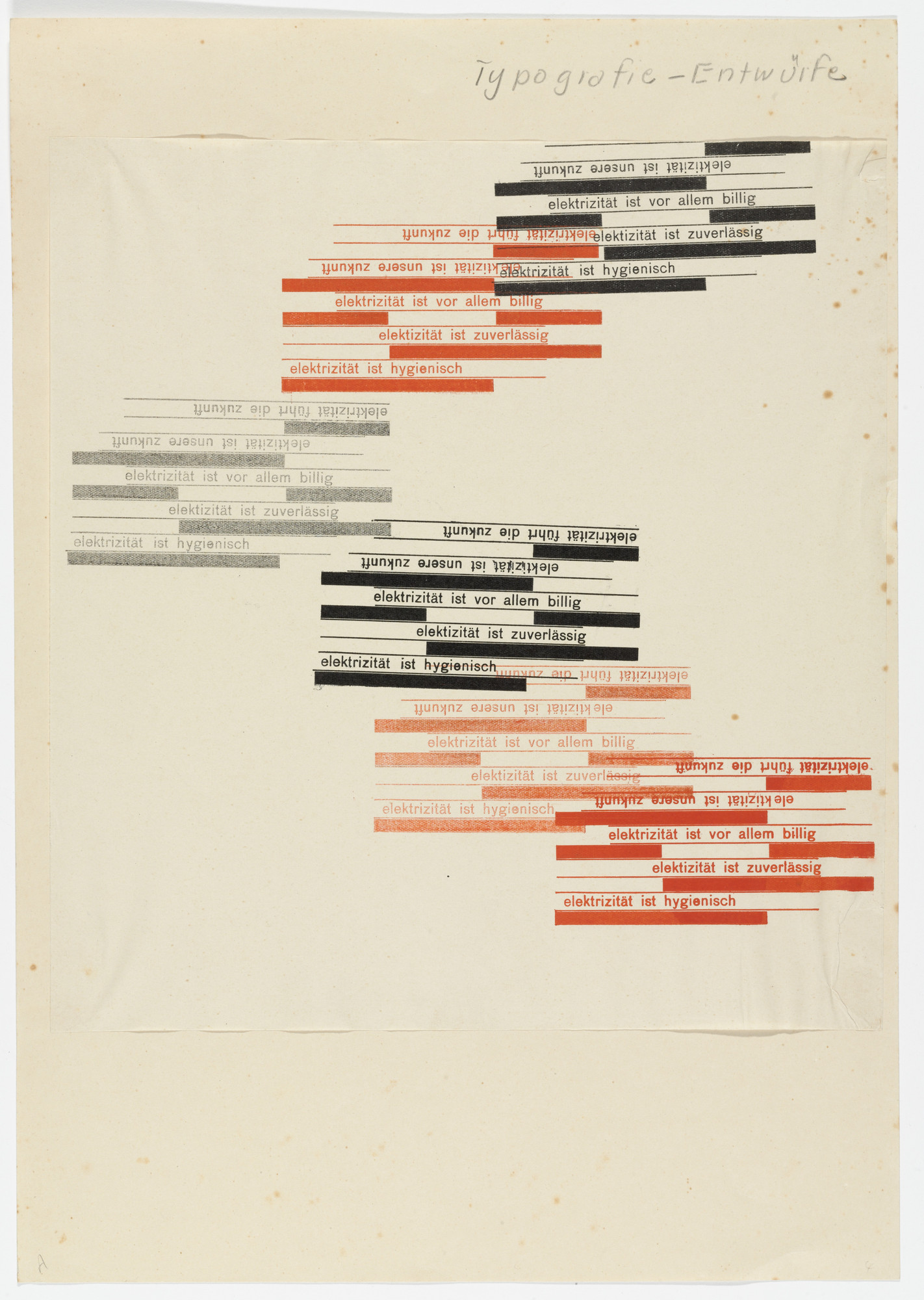 Albrecht Heubner. Typography Designs (From Joost Schmidt's Bauhaus Design Course)