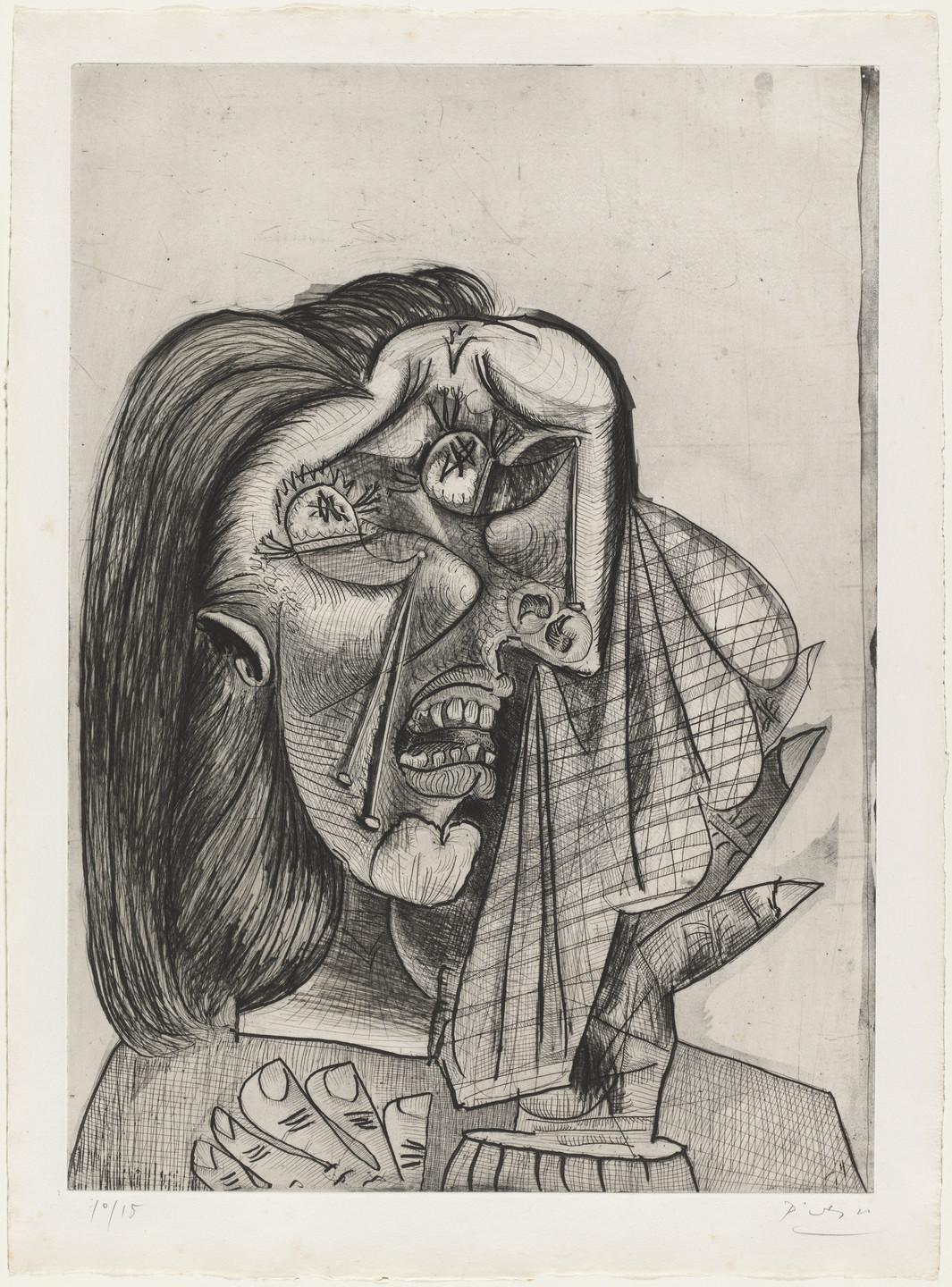 Pablo Picasso. The Weeping Woman, I (La Femme qui pleure. I ), state VII. 1937