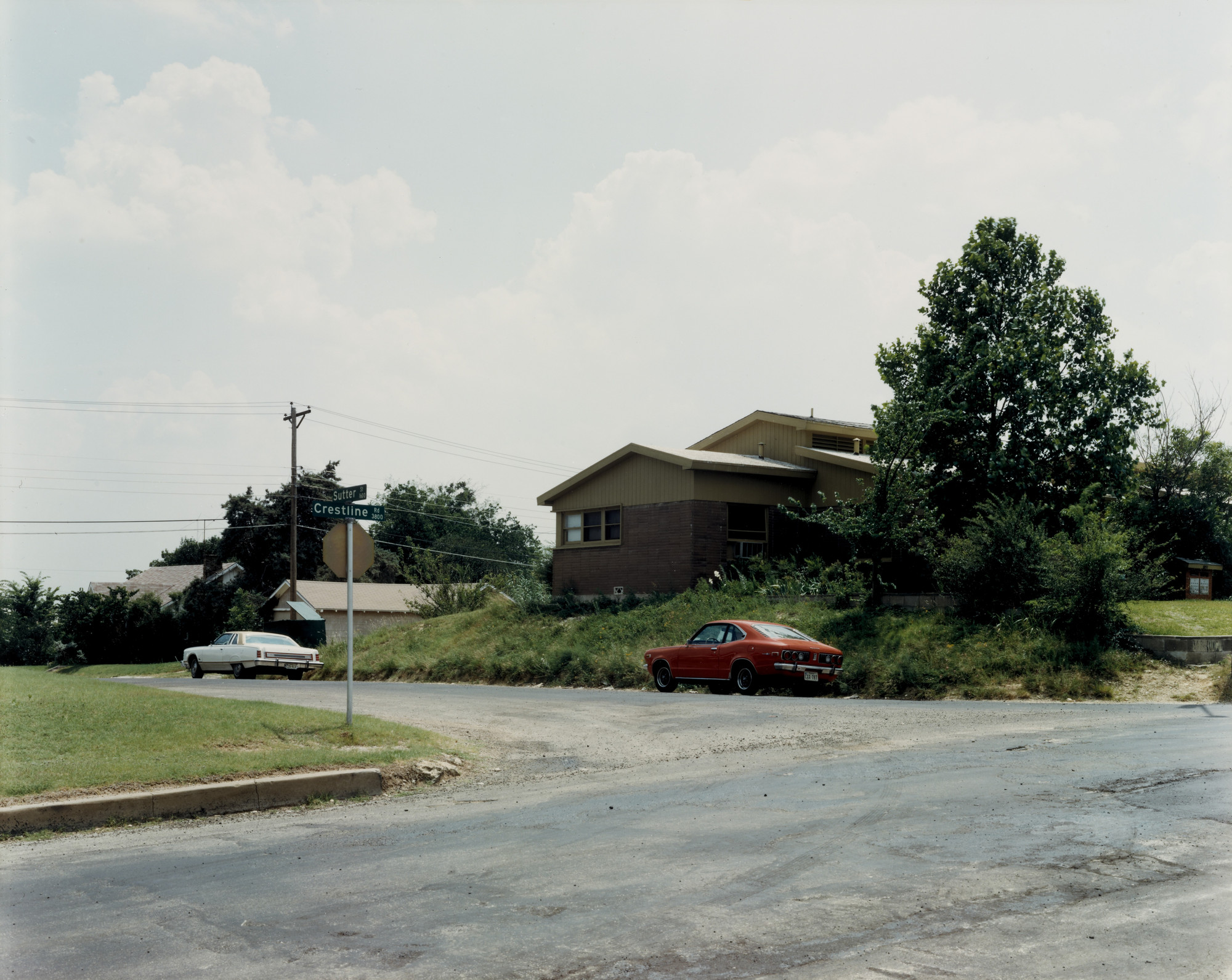 Stephen Shore. Sutter Street and Crestline Road, Fort Worth, Texas, June 3, 1976