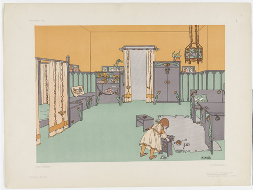 Mariska Undi. Design for children’s room. 1903