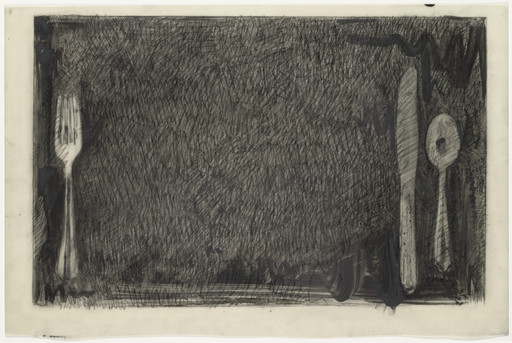 Jasper Johns. Preparatory drawing for In Memory of My Feelings. 1967