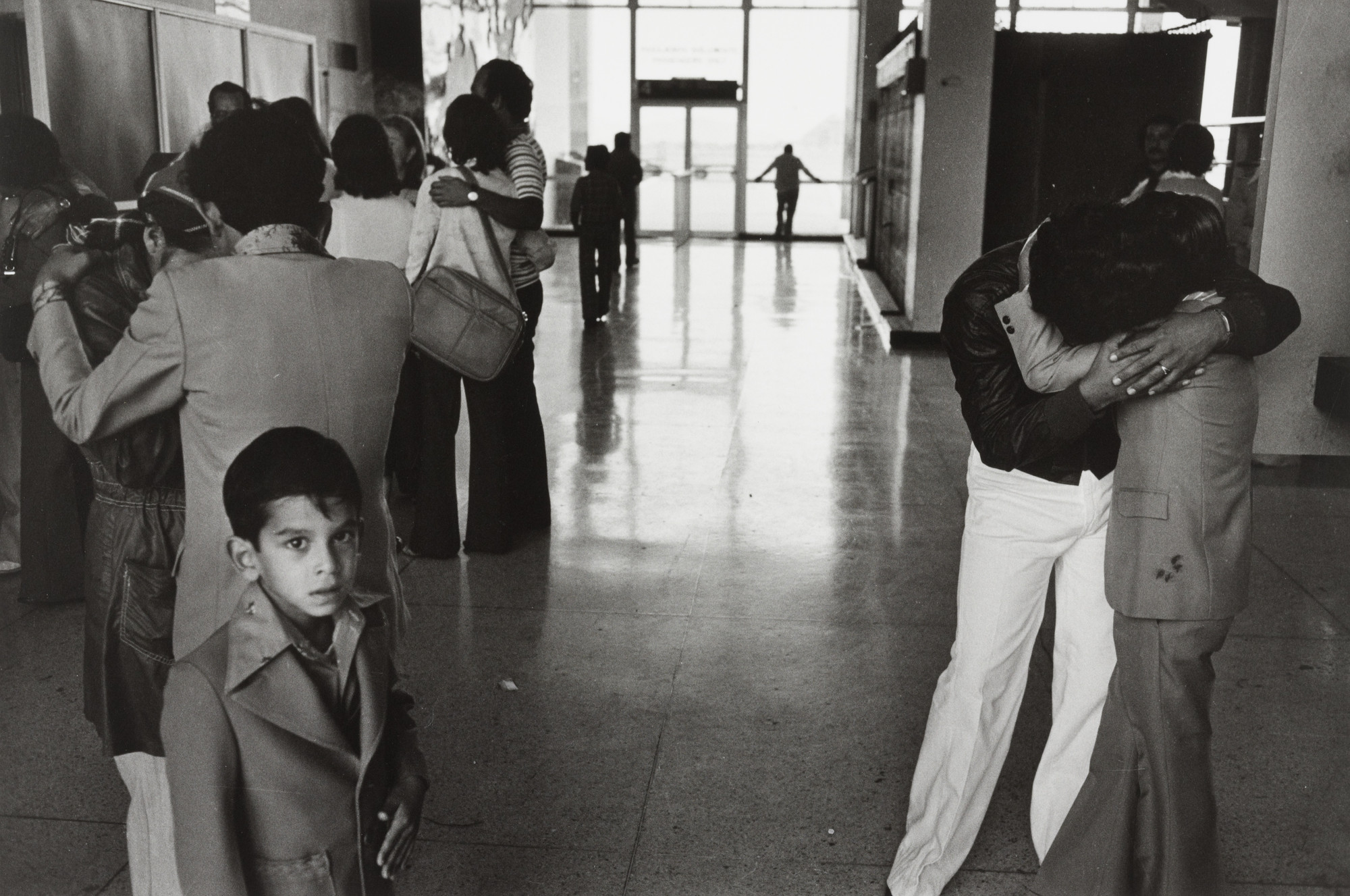 Jeanne Moutoussamy-Ashe. Airport, Guayaquil, Ecuador. 1978