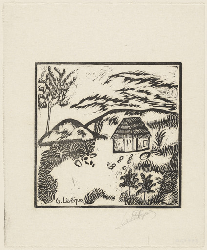Gabriel Lévêque. Untitled from 10 Original Woodcuts Signed by the Popular Painters of Haiti (10 Gravures Originales signées par les peintres populaires d'Haiti). 1947