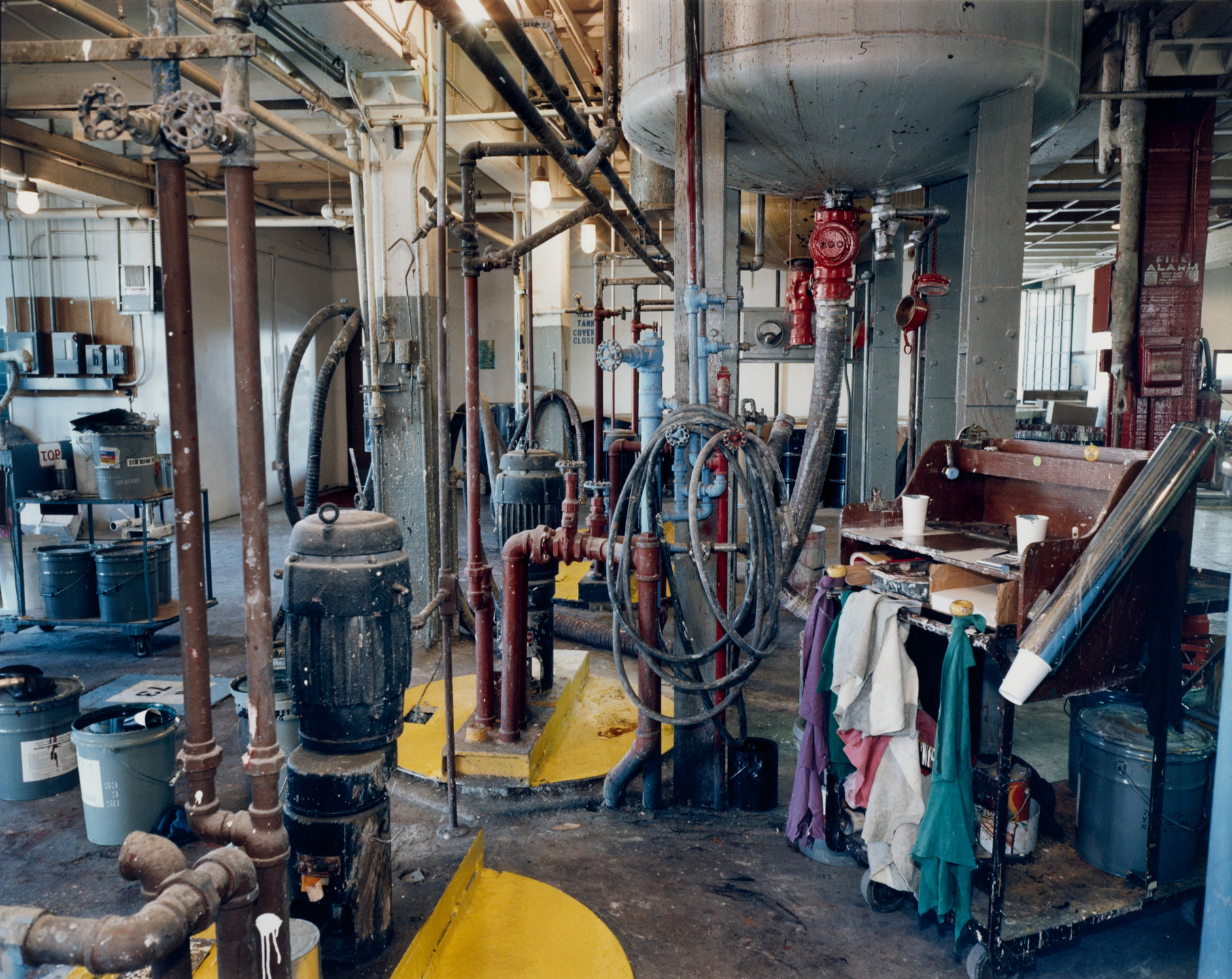 Paul Shambroom. Untitled #522/5 (Valspar, Inc., Minneapolis, MN. Latex paint). 1987