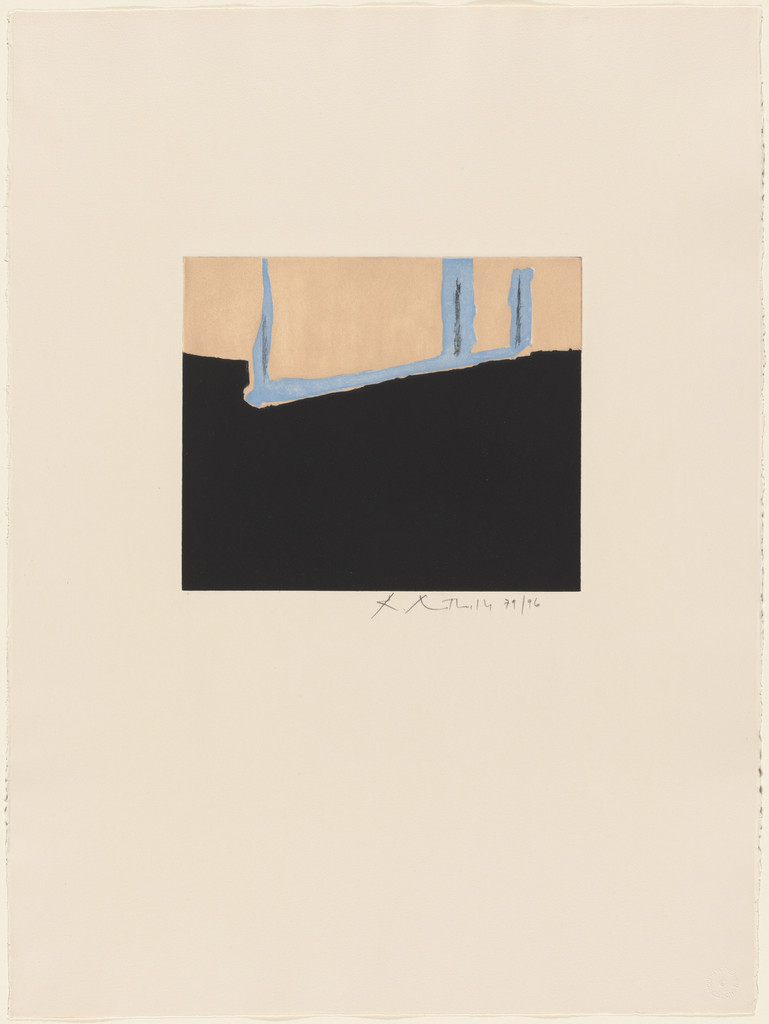Untitled (beige, blue, black)