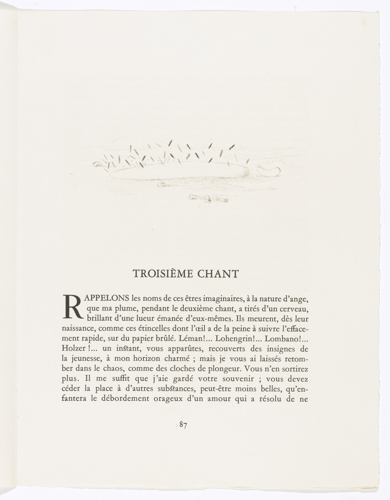 Headpiece (page 87) from Les Chants de Maldoror (The Songs of Maldoror)