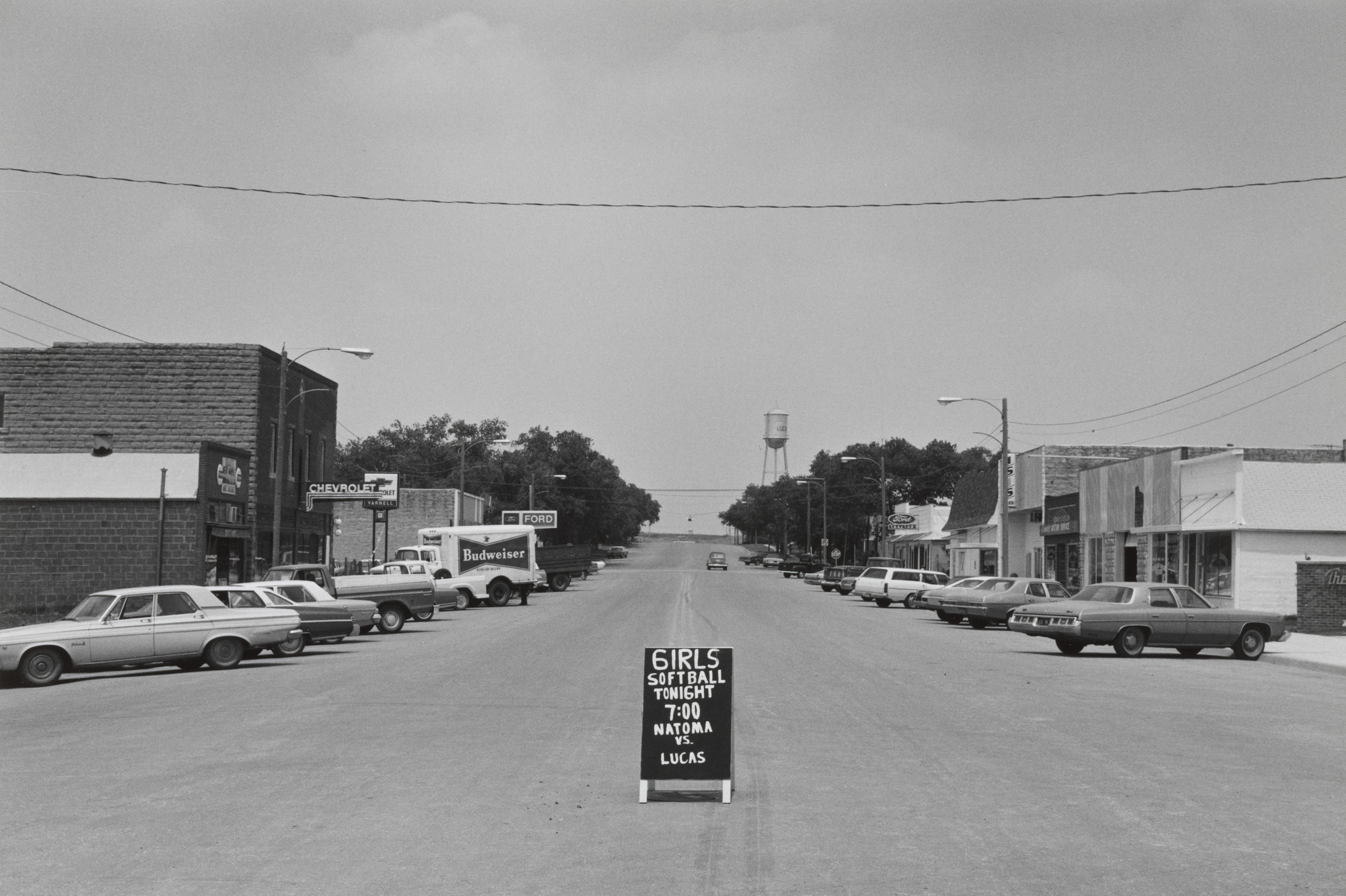 Earl Iversen. Downtown, Lucas, Kansas