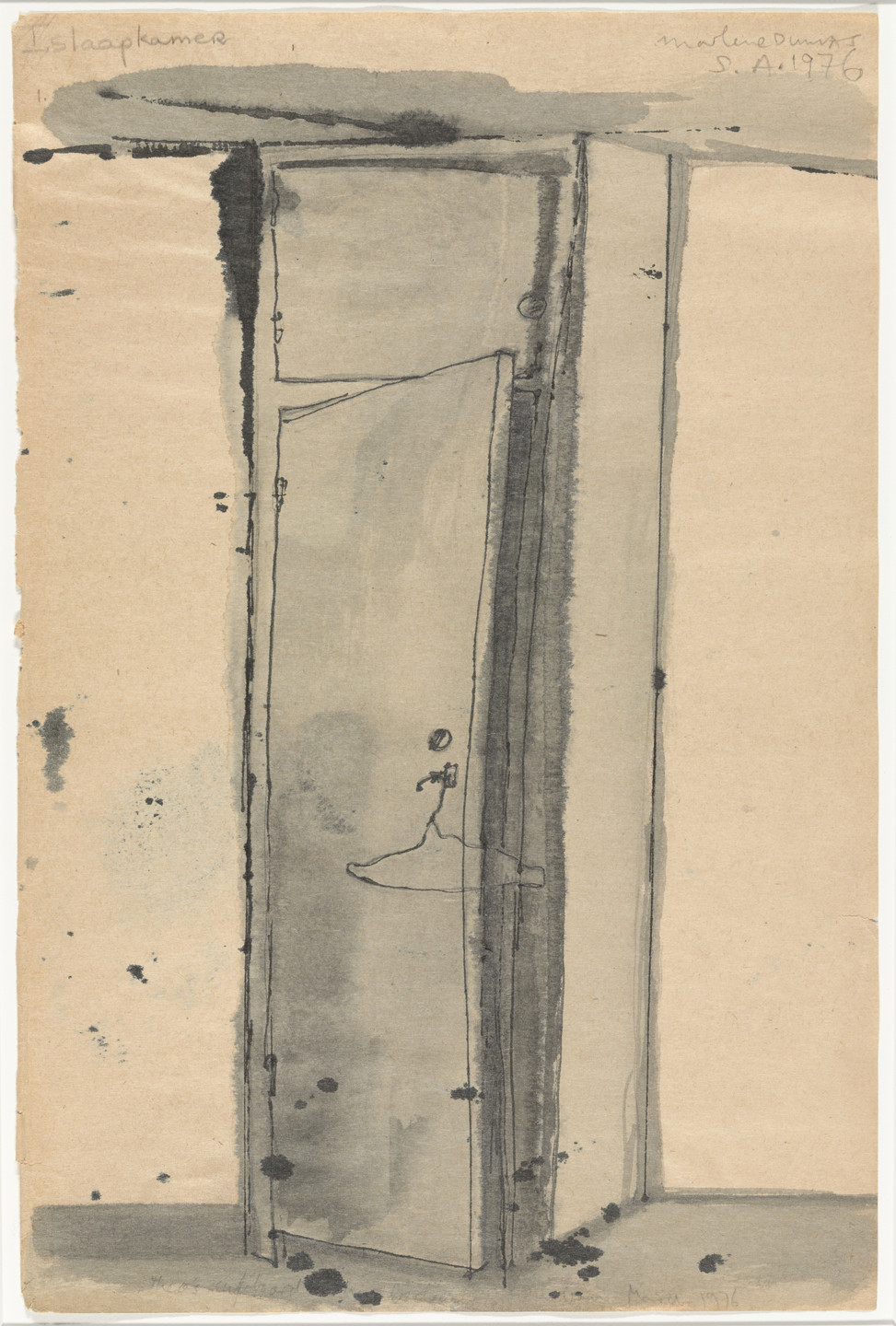 Marlene Dumas. slaapkamer. 1976