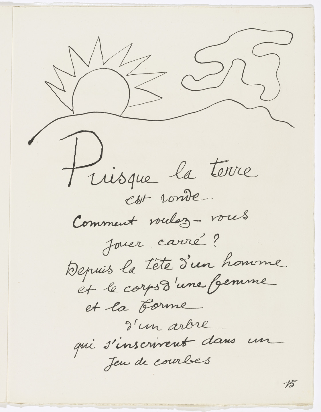 Fernand Léger. Headpiece (page 15) from Cirque (Circus). 1950