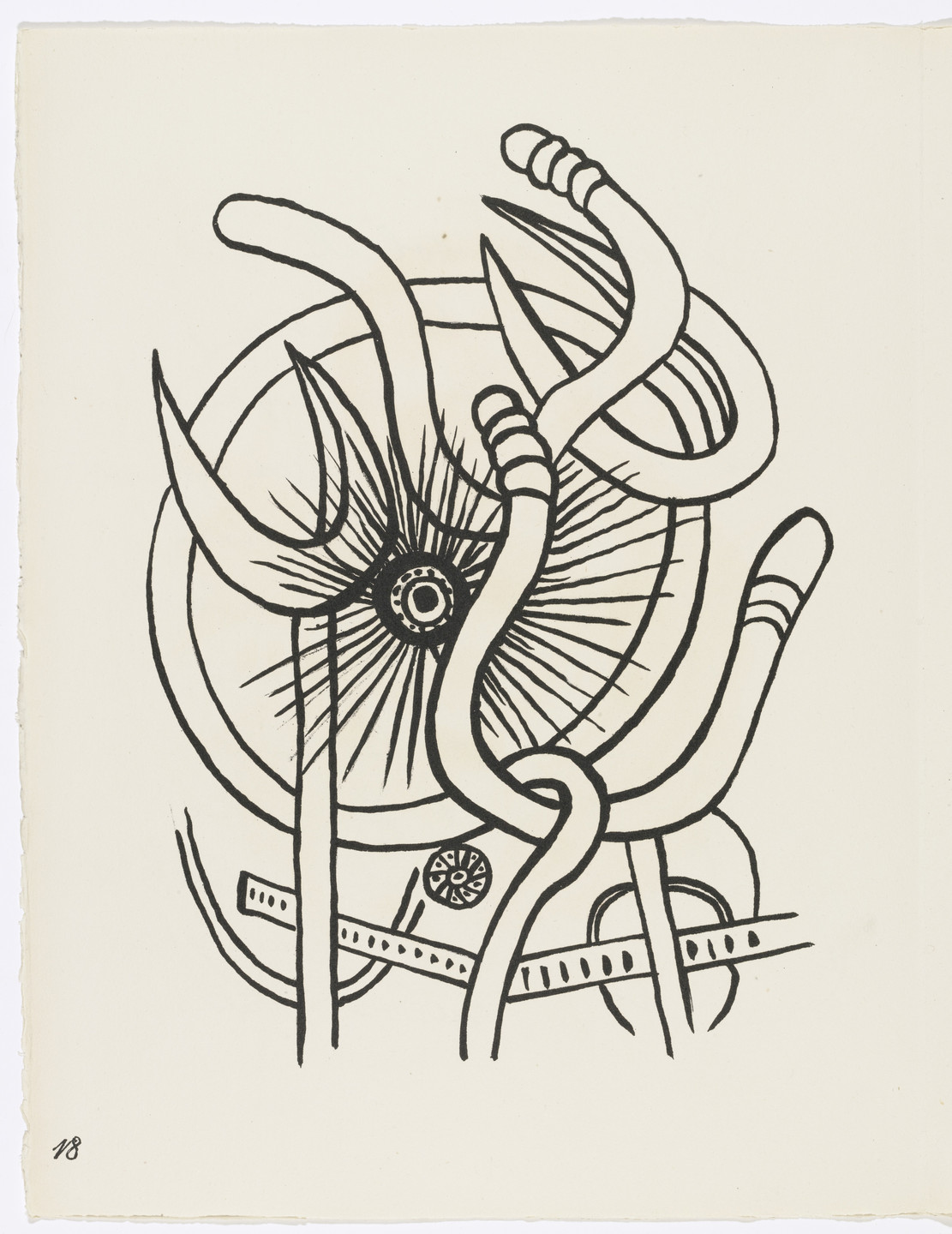 Fernand Léger. Plate (page 18) from Cirque (Circus). 1950