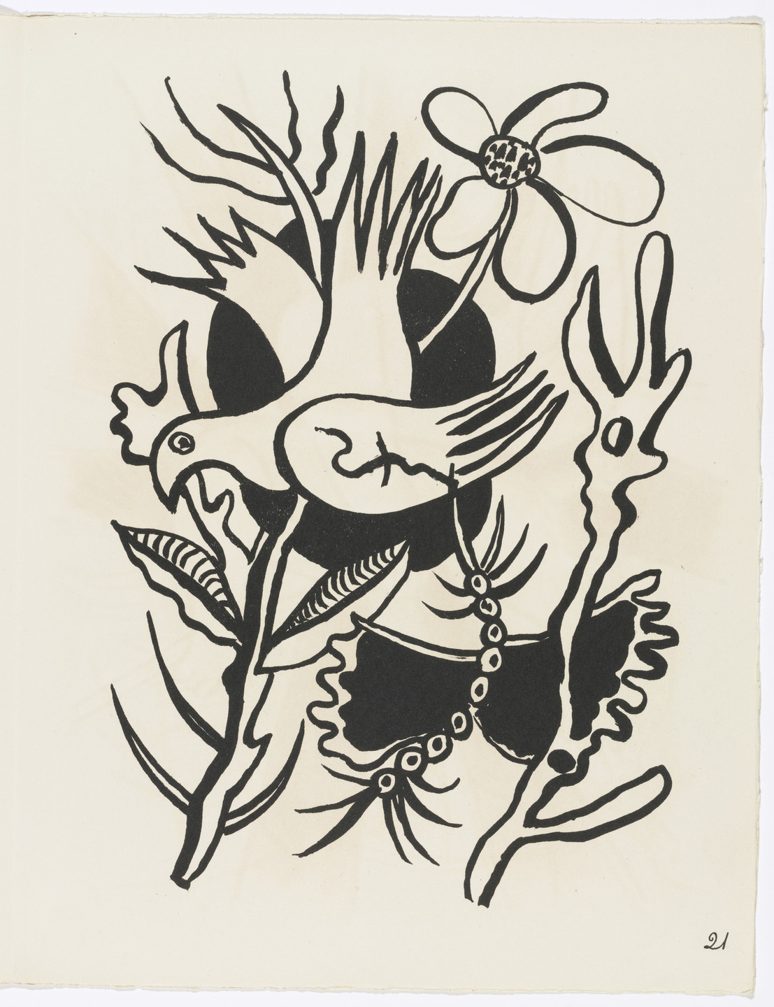 Fernand Léger. Plate (page 21) from Cirque (Circus). 1950