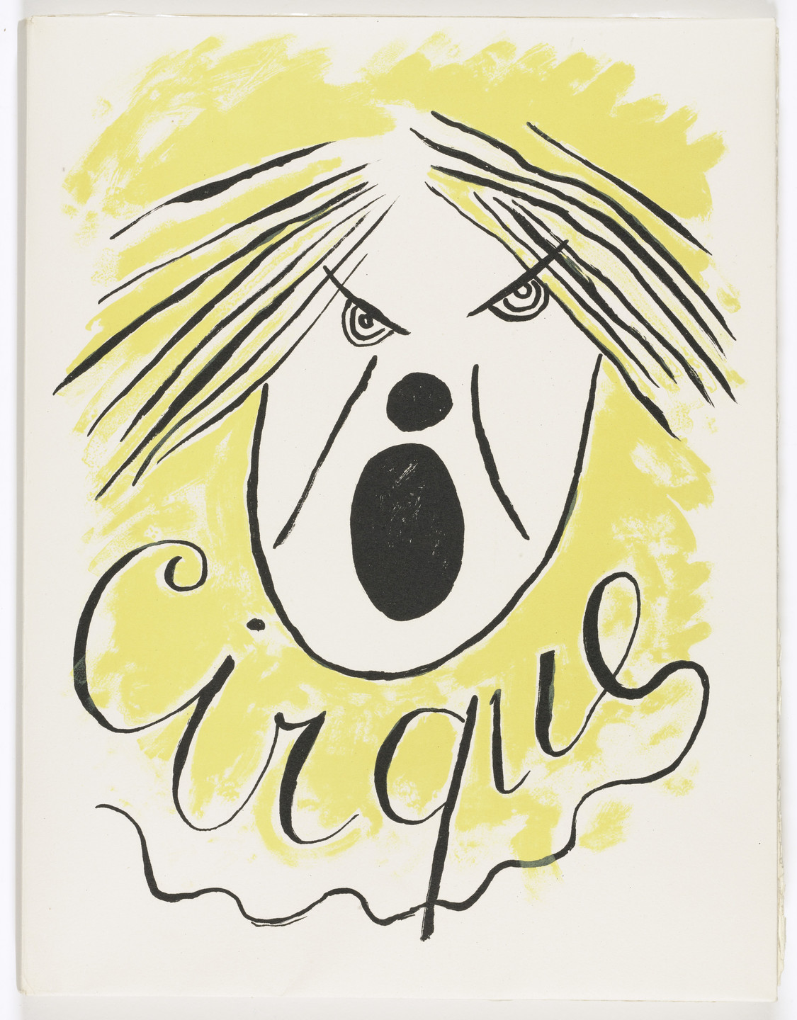 Fernand Léger. Wrapper front from Cirque (Circus). 1950