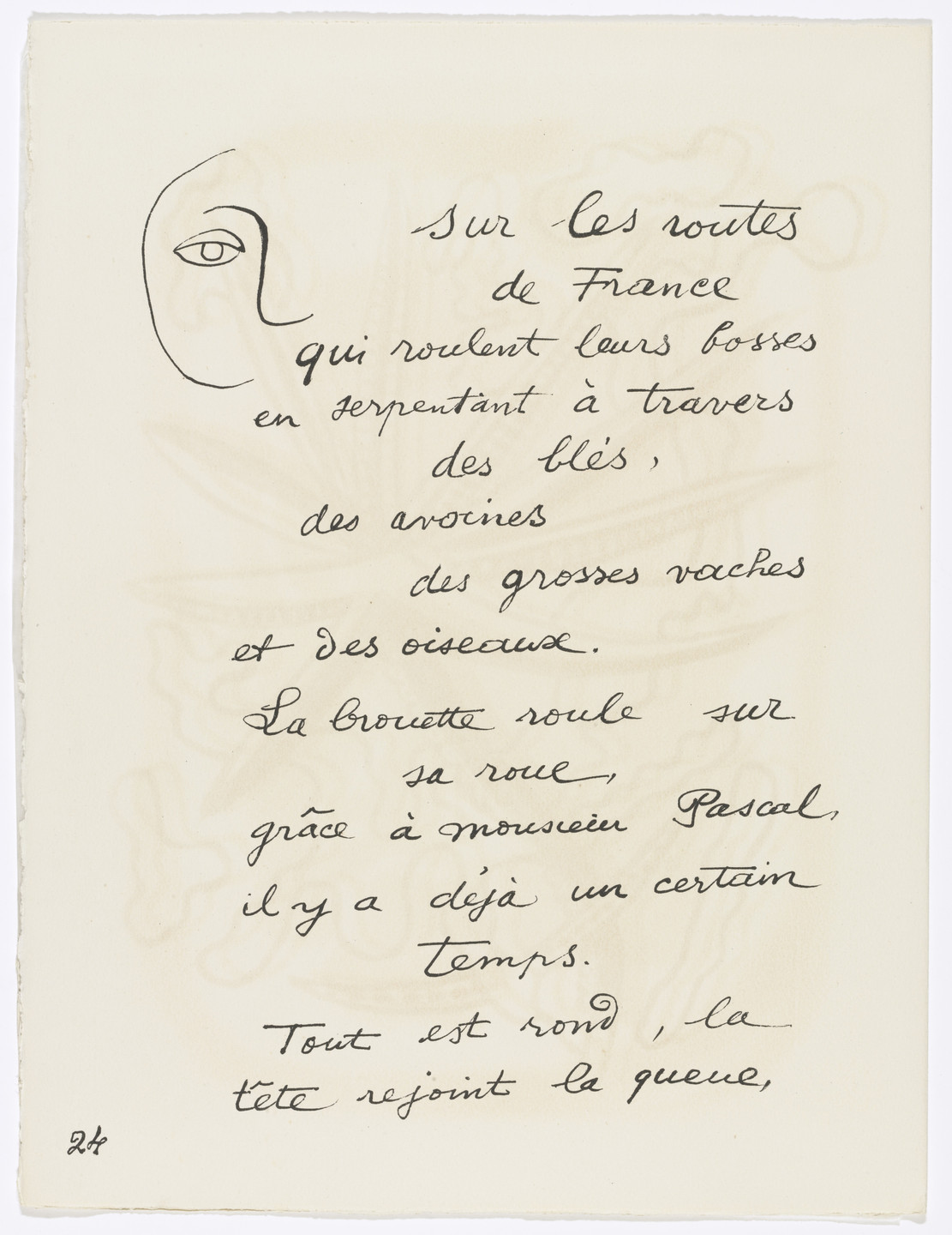 Fernand Léger. Headpiece (page 24) from Cirque (Circus). 1950