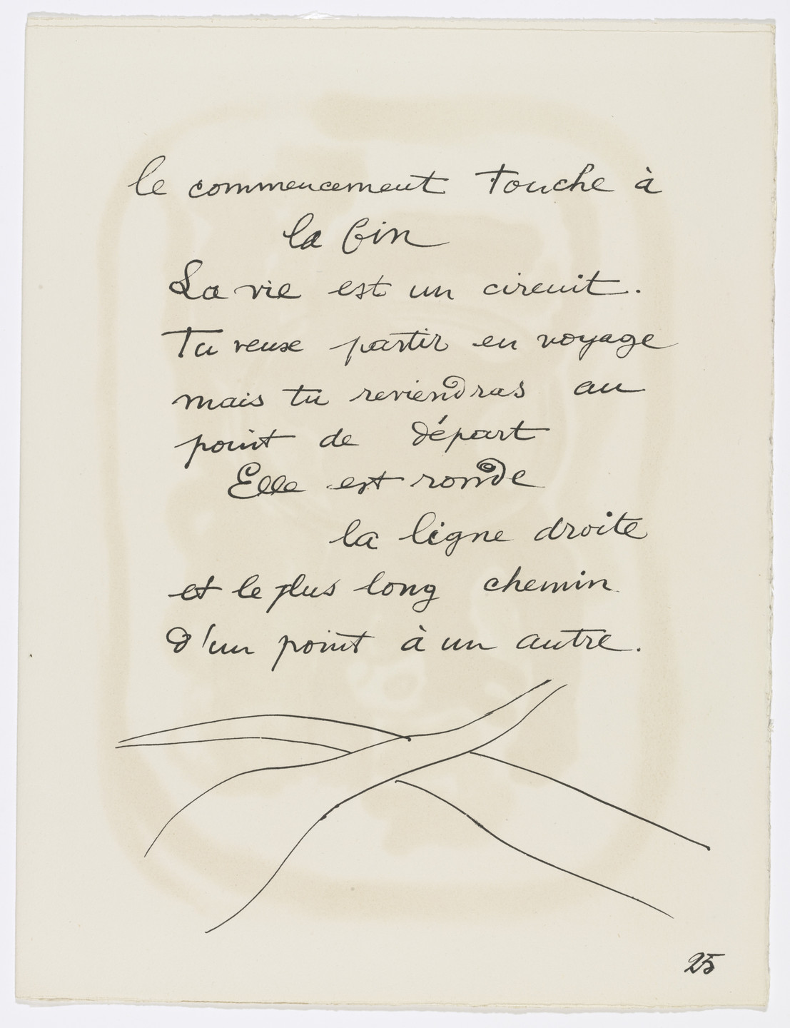 Fernand Léger. Tailpiece (page 25) from Cirque (Circus). 1950