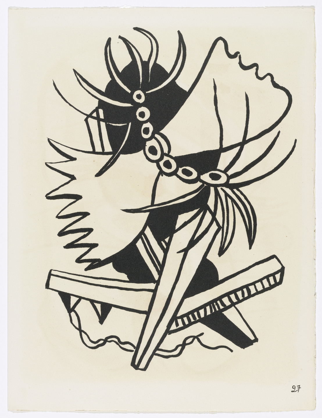 Fernand Léger. Plate (page 27) from Cirque (Circus). 1950
