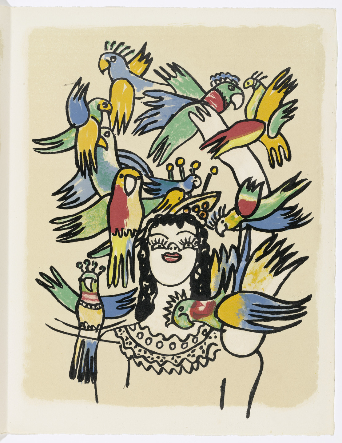 Fernand Léger. Plate (page 29) from Cirque (Circus). 1950