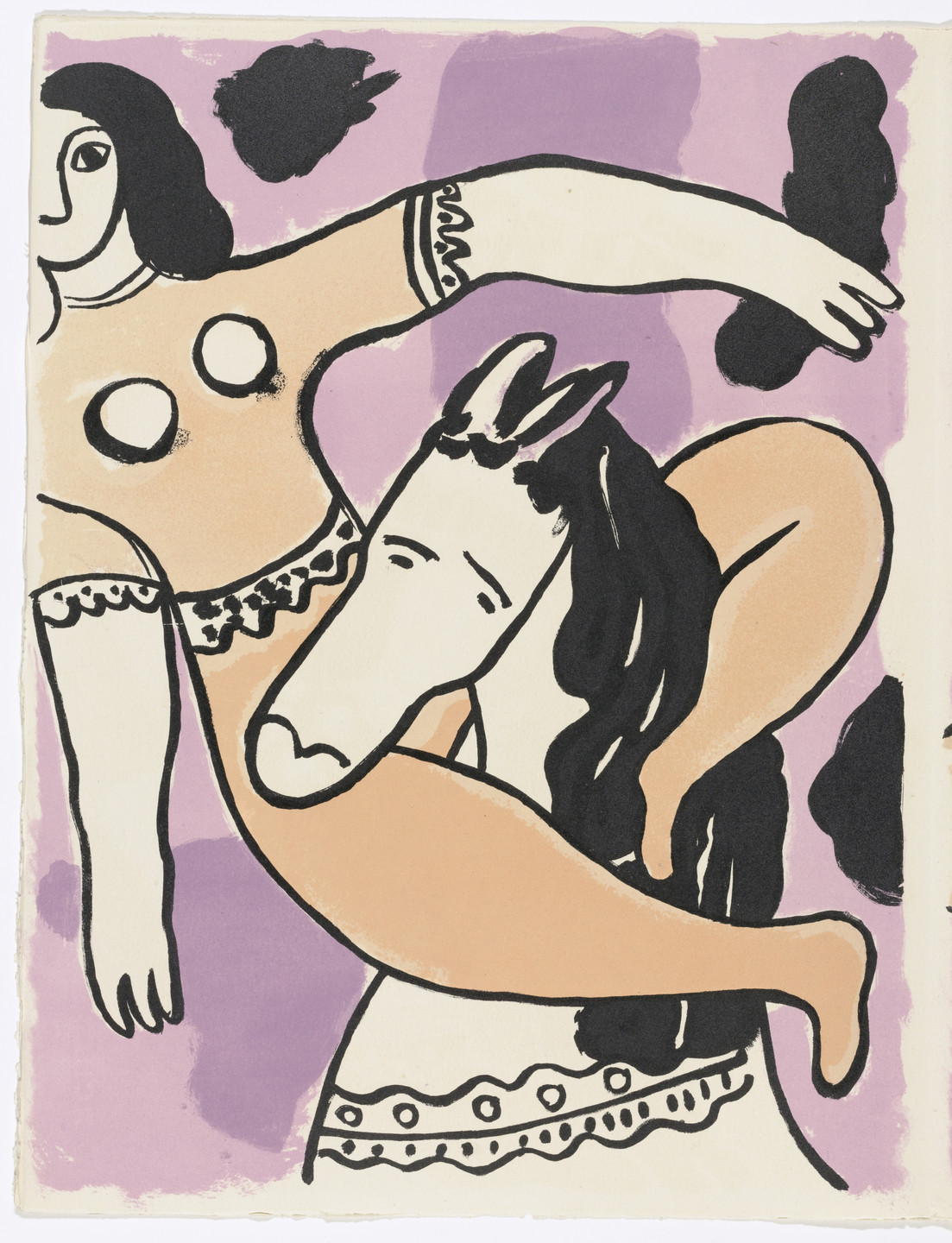 Fernand Léger. Plate (page 36) from Cirque (Circus). 1950