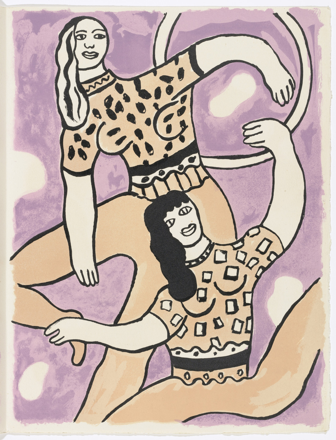 Fernand Léger. Plate (page 37) from Cirque (Circus). 1950