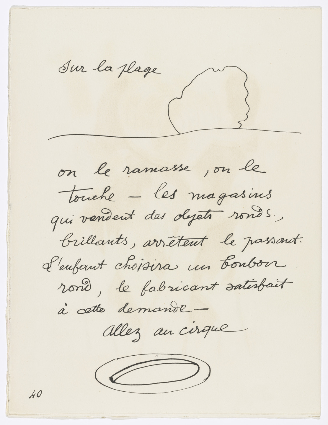 Fernand Léger. In-text plates (page 40) from Cirque (Circus). 1950