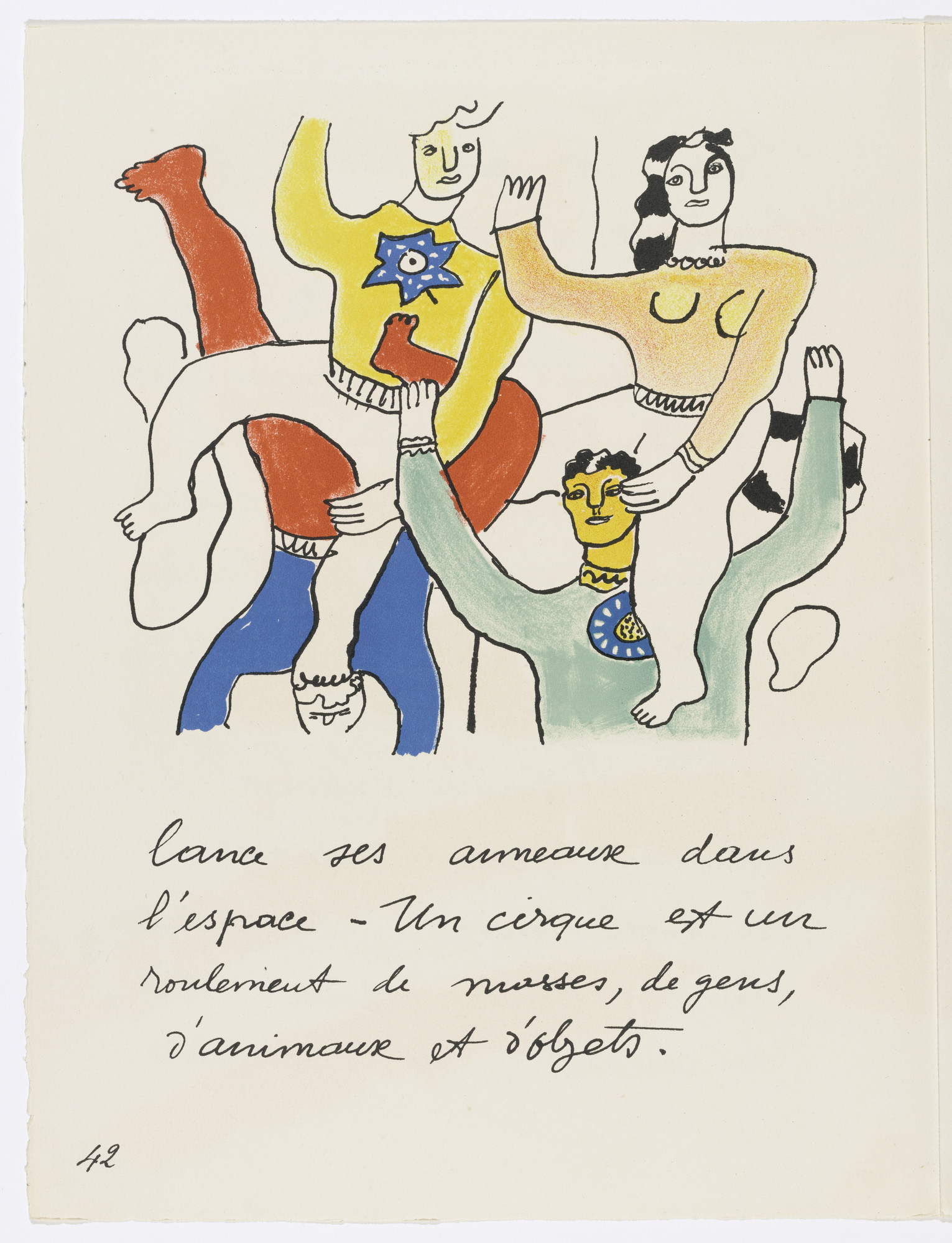 Fernand Léger. In-text plate (page 42) from Cirque ( Circus )