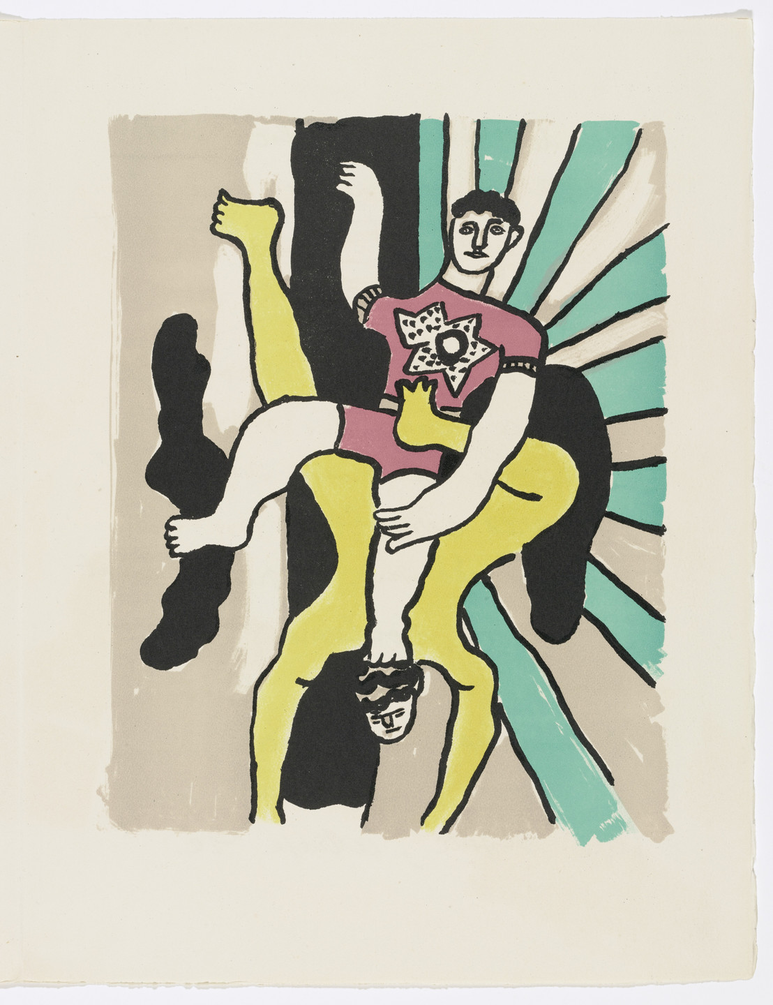 Fernand Léger. Plate (page 47) from Cirque (Circus). 1950