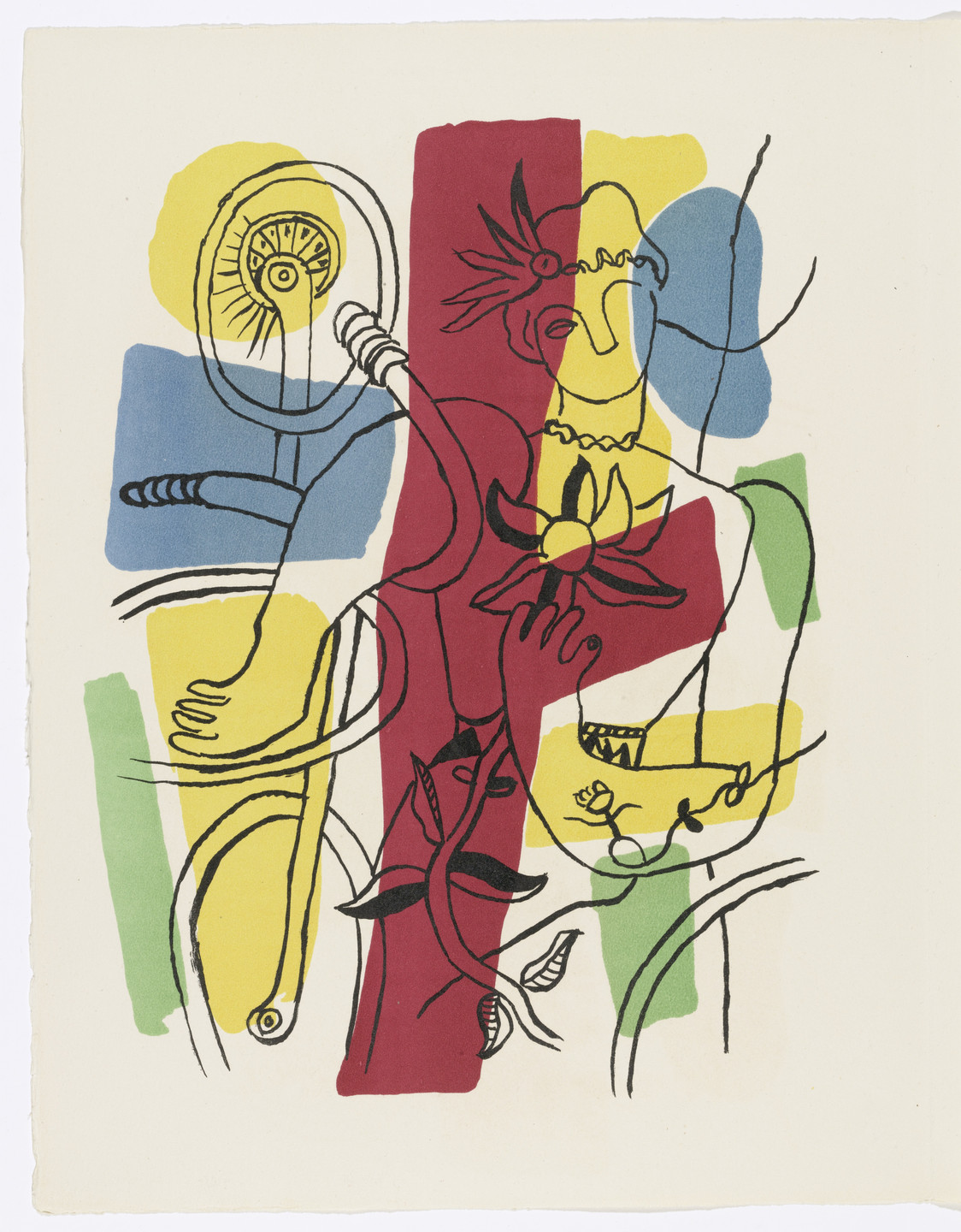 Fernand Léger. Frontispiece from Cirque (Circus). 1950