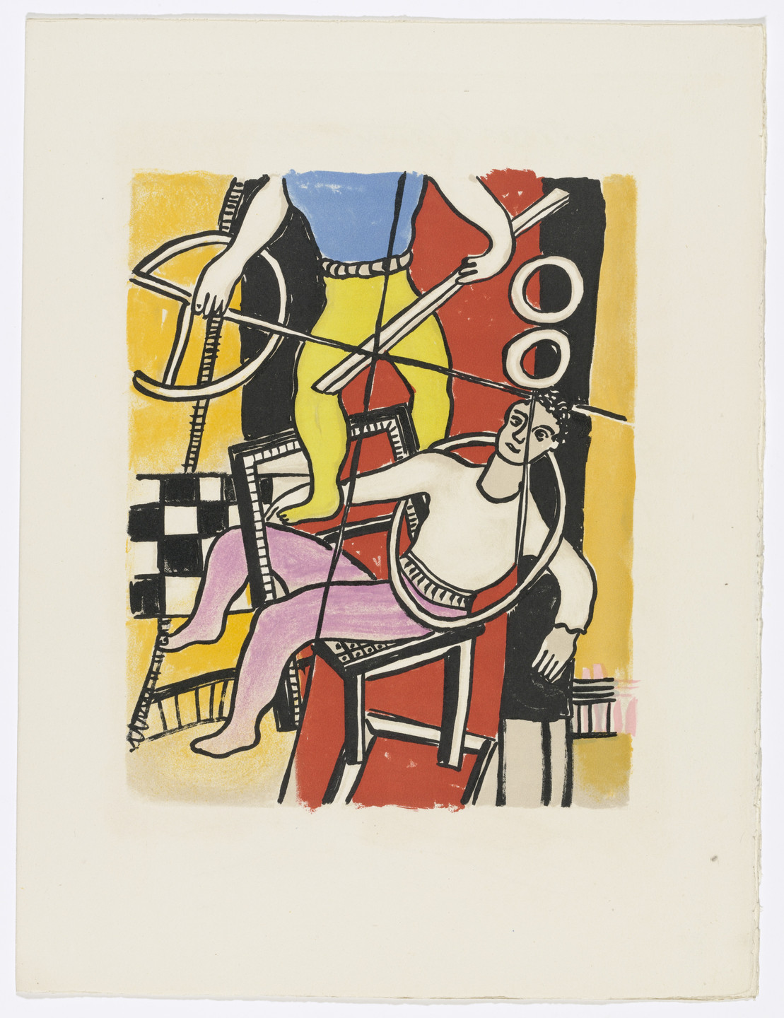 Fernand Léger. Plate (page 49) from Cirque (Circus). 1950