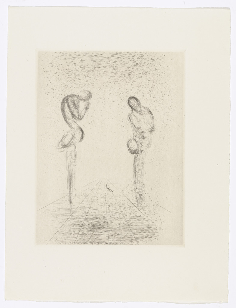 Plate (facing page 102) from Les Chants de Maldoror (The Songs of Maldoror) by Salvador Dalí