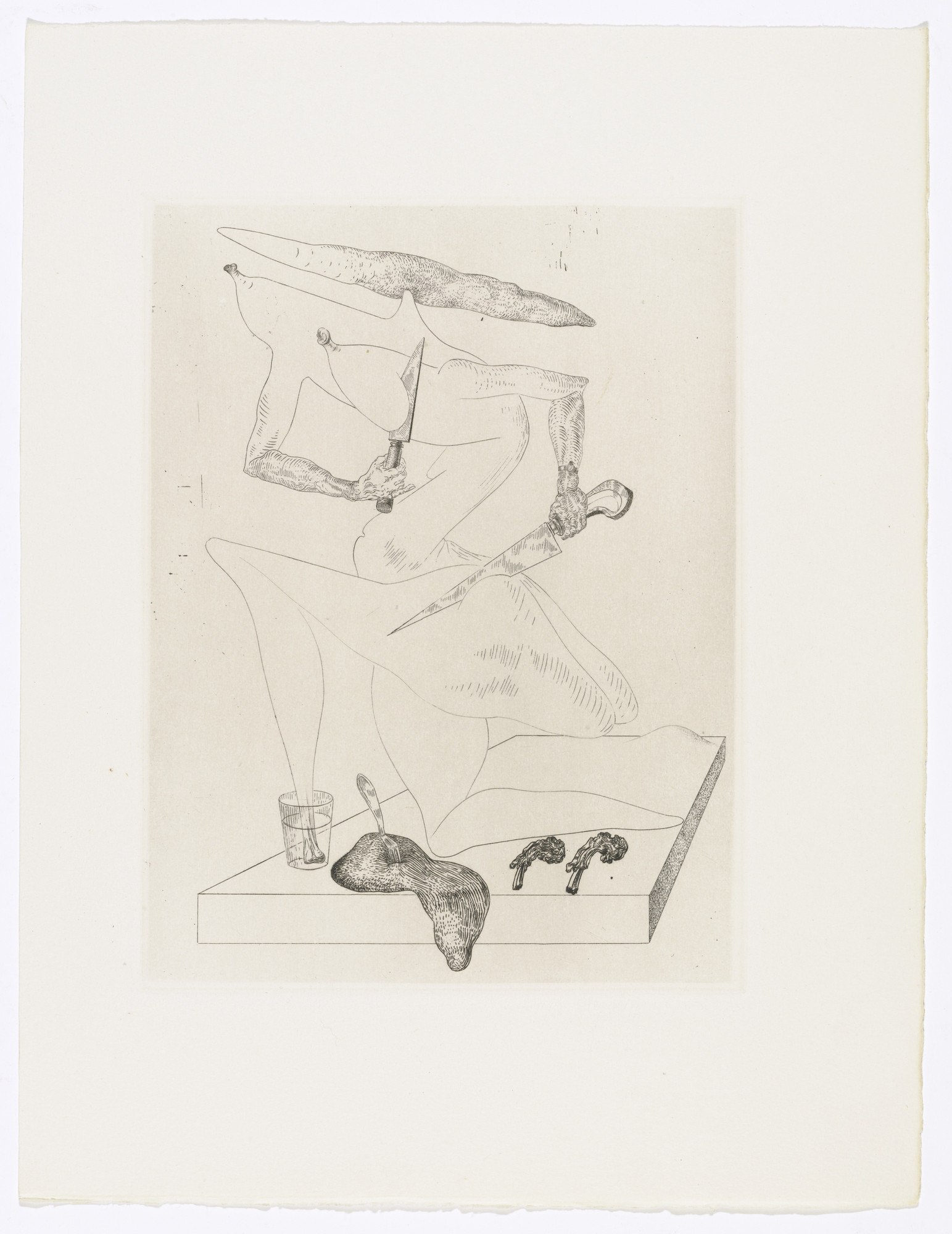 Salvador Dalí. Plate (facing page 116) from Les Chants de Maldoror (The Songs of Maldoror)