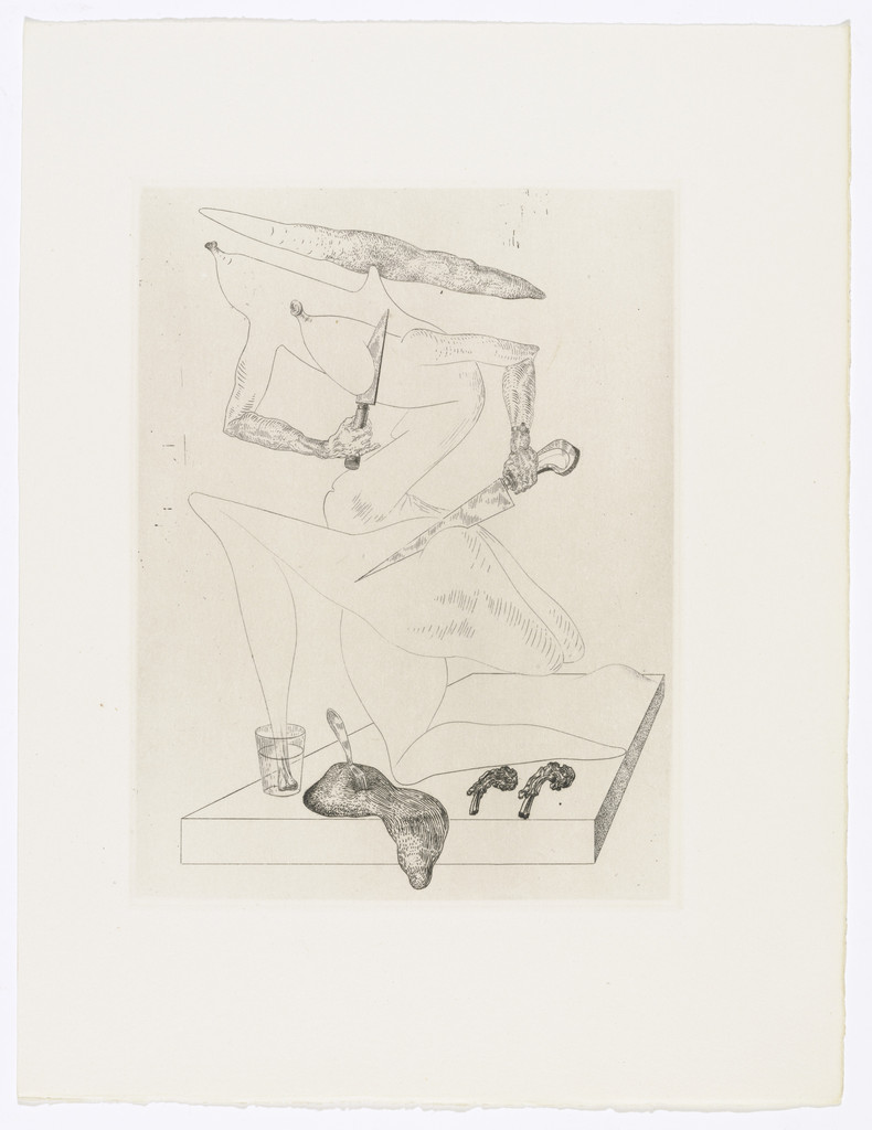 Plate (facing page 116) from Les Chants de Maldoror (The Songs of Maldoror) by Salvador Dalí