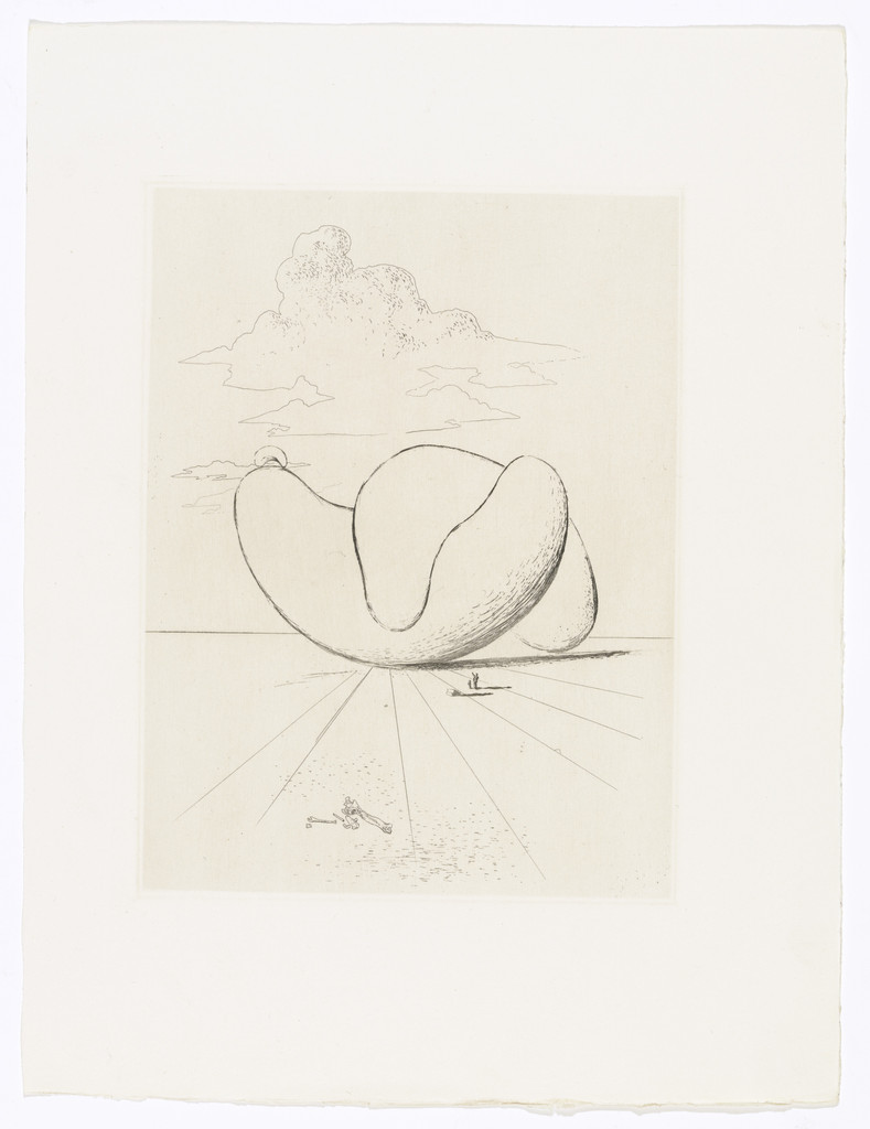 Plate (facing page 122) from Les Chants de Maldoror (The Songs of Maldoror) by Salvador Dalí