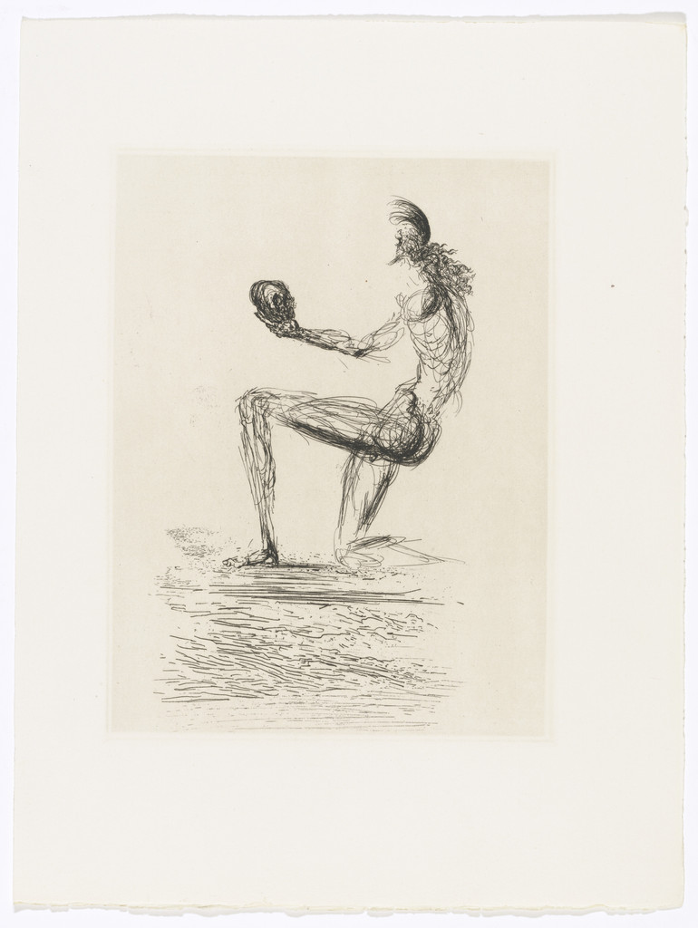 Plate (facing page 126) from Les Chants de Maldoror (The Songs of Maldoror) by Salvador Dalí