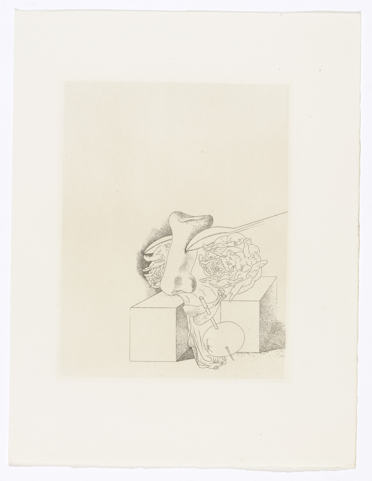 Salvador Dalí. Plate (facing page 138) from Les Chants de Maldoror (The Songs of Maldoror)