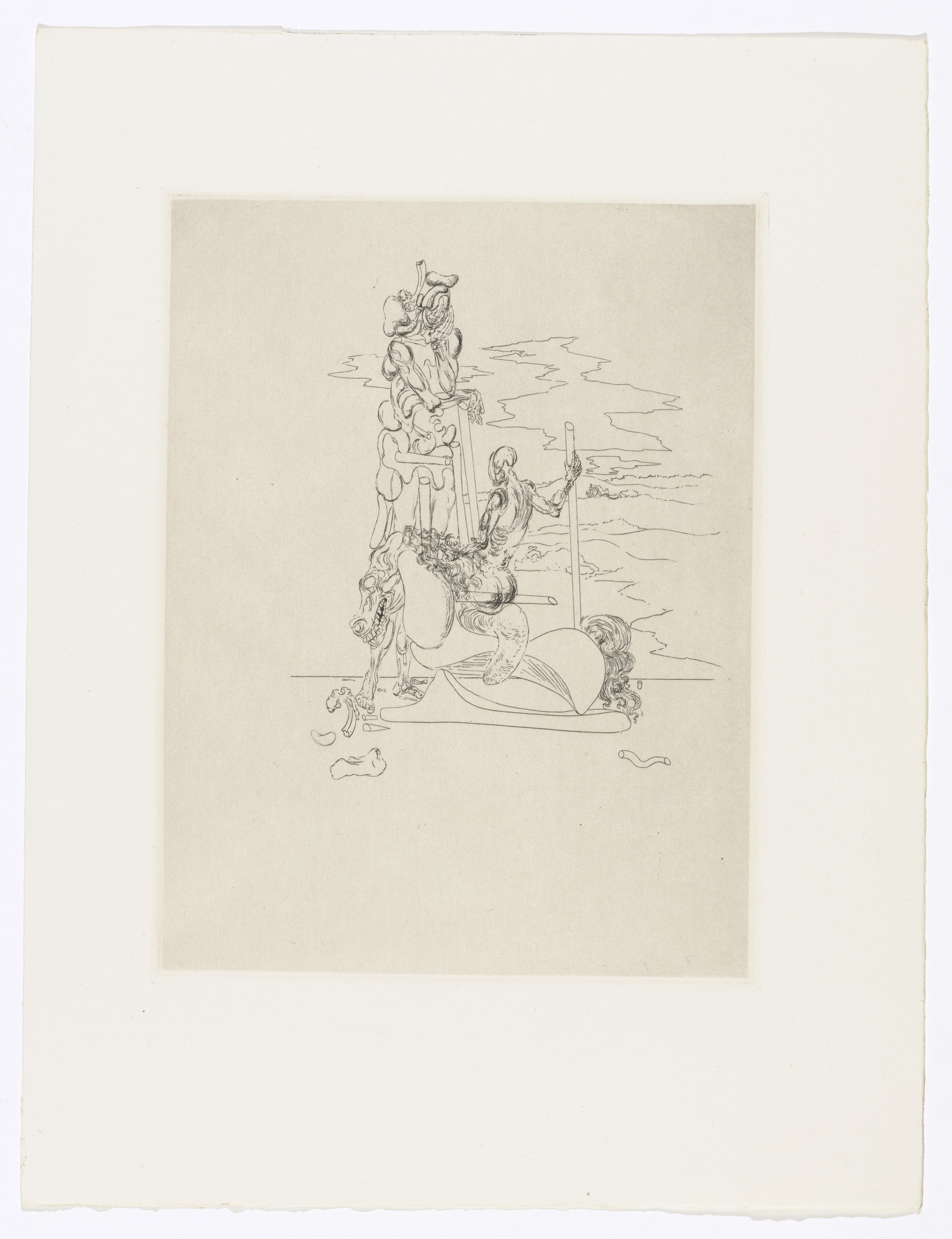 Salvador Dalí. Plate (facing page 158) from Les Chants de Maldoror (The Songs of Maldoror)