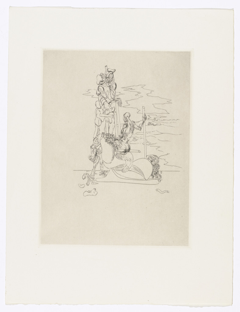 Plate (facing page 158) from Les Chants de Maldoror (The Songs of Maldoror) by Salvador Dalí