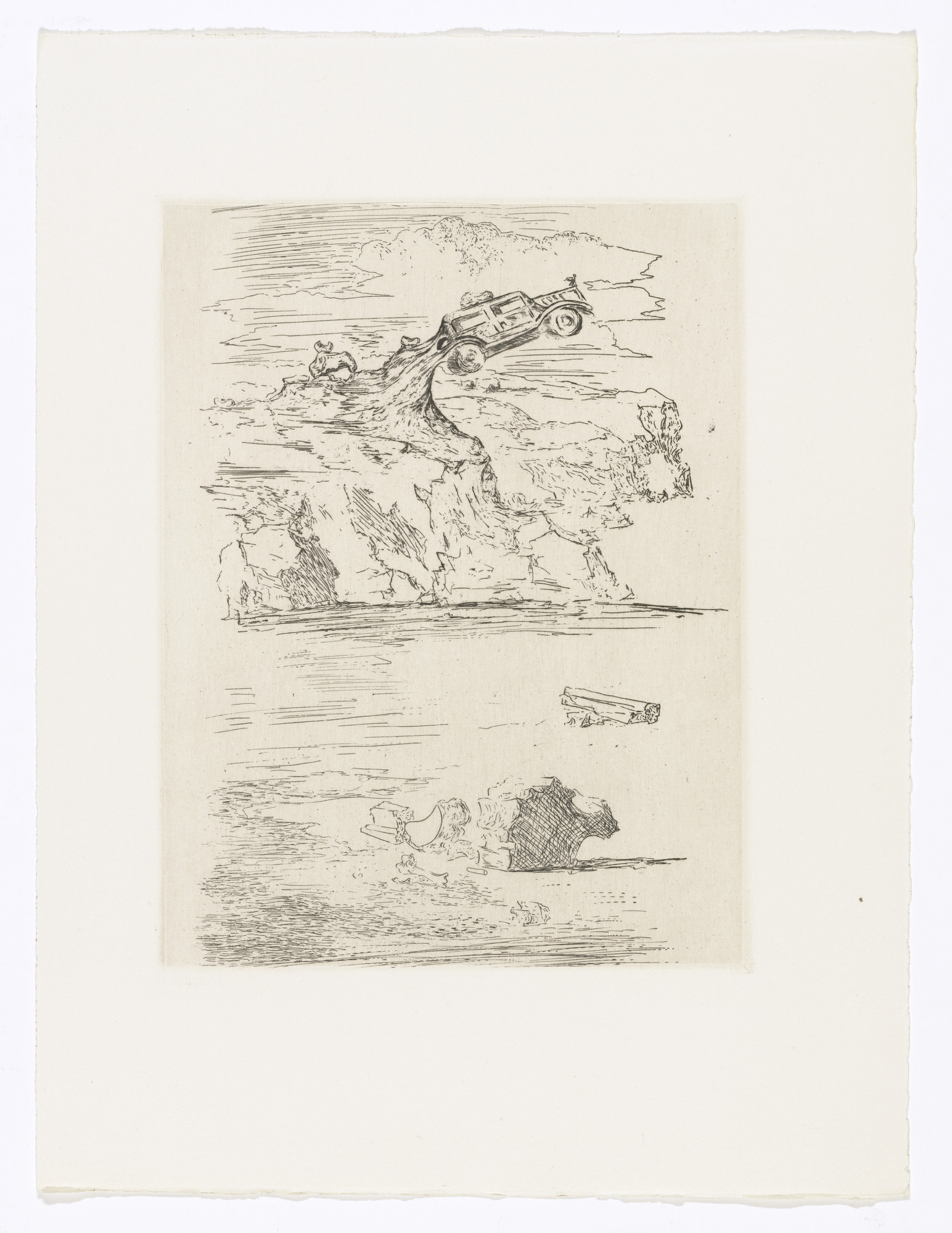 Salvador Dalí. Plate (facing page 164) from Les Chants de Maldoror (The Songs of Maldoror)