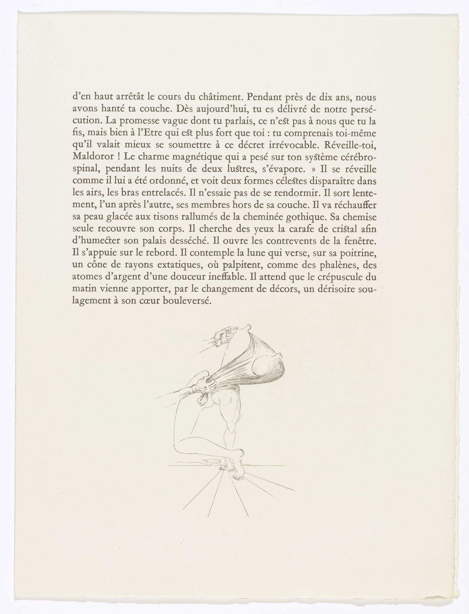 Salvador Dalí. Tailpiece (page 173) from Les Chants de Maldoror ( The Songs of Maldoror )