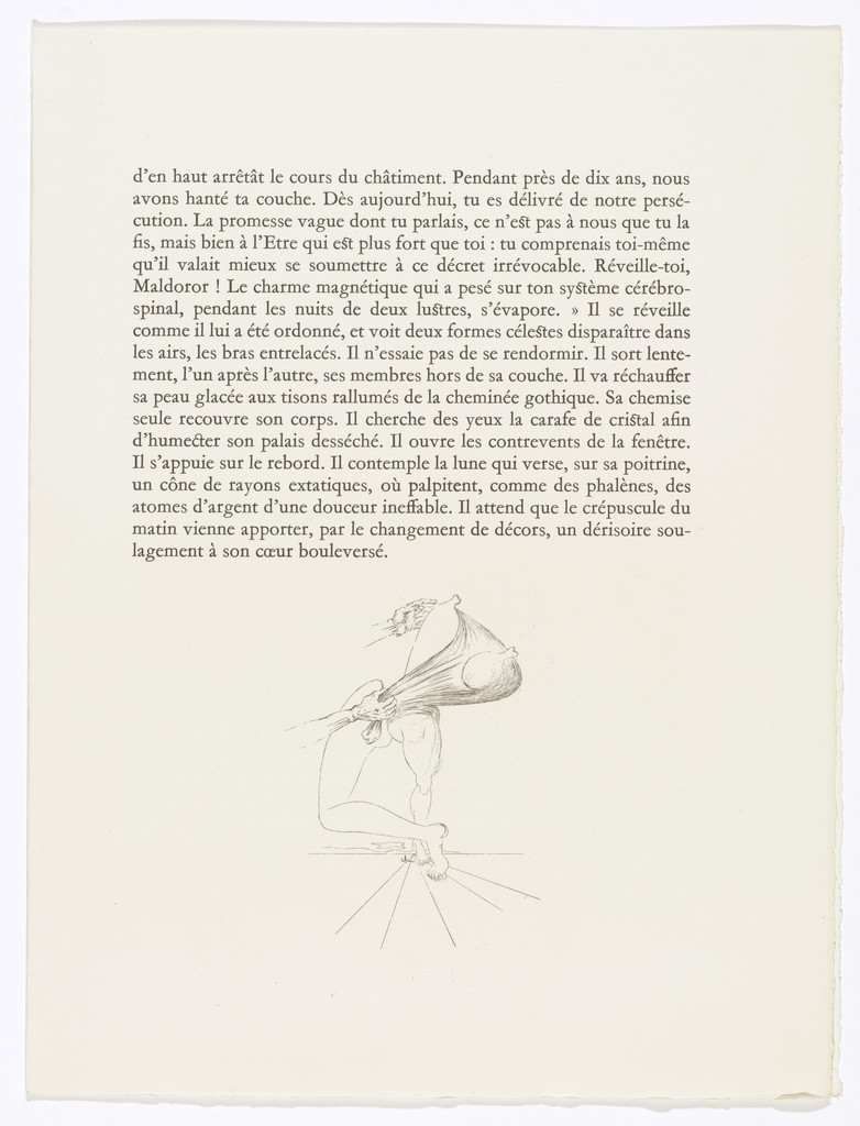 Tailpiece (page 173) from Les Chants de Maldoror (The Songs of Maldoror) by Salvador Dalí