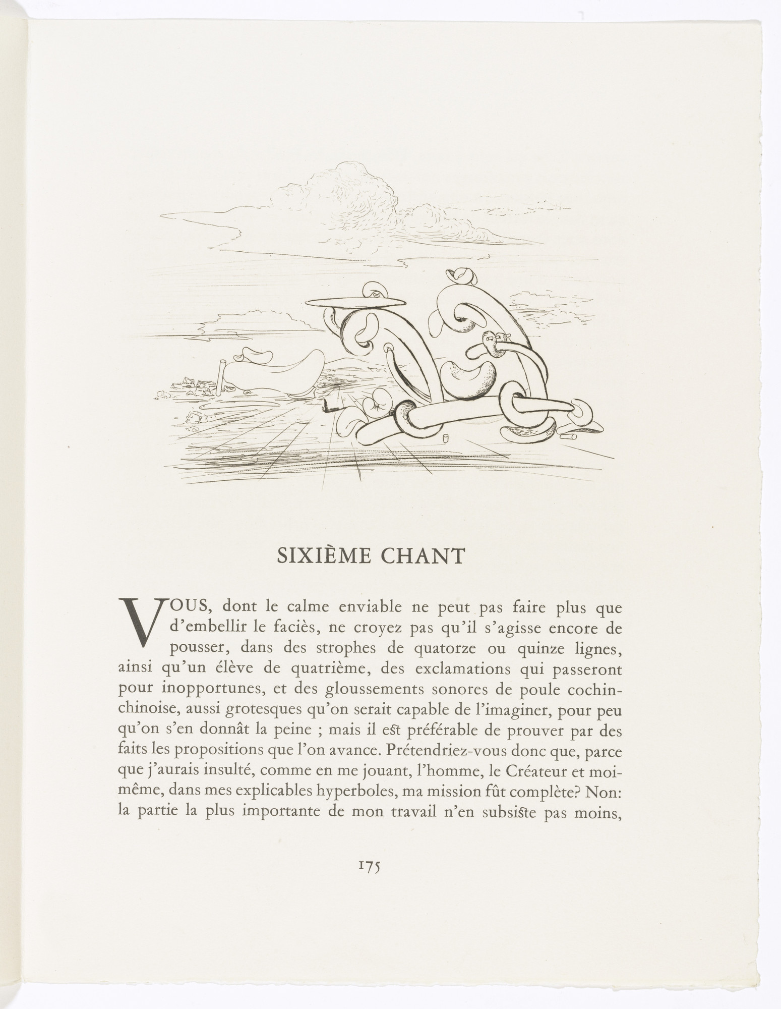 Salvador Dalí. Headpiece (page 175) from Les Chants de Maldoror (The Songs of Maldoror)
