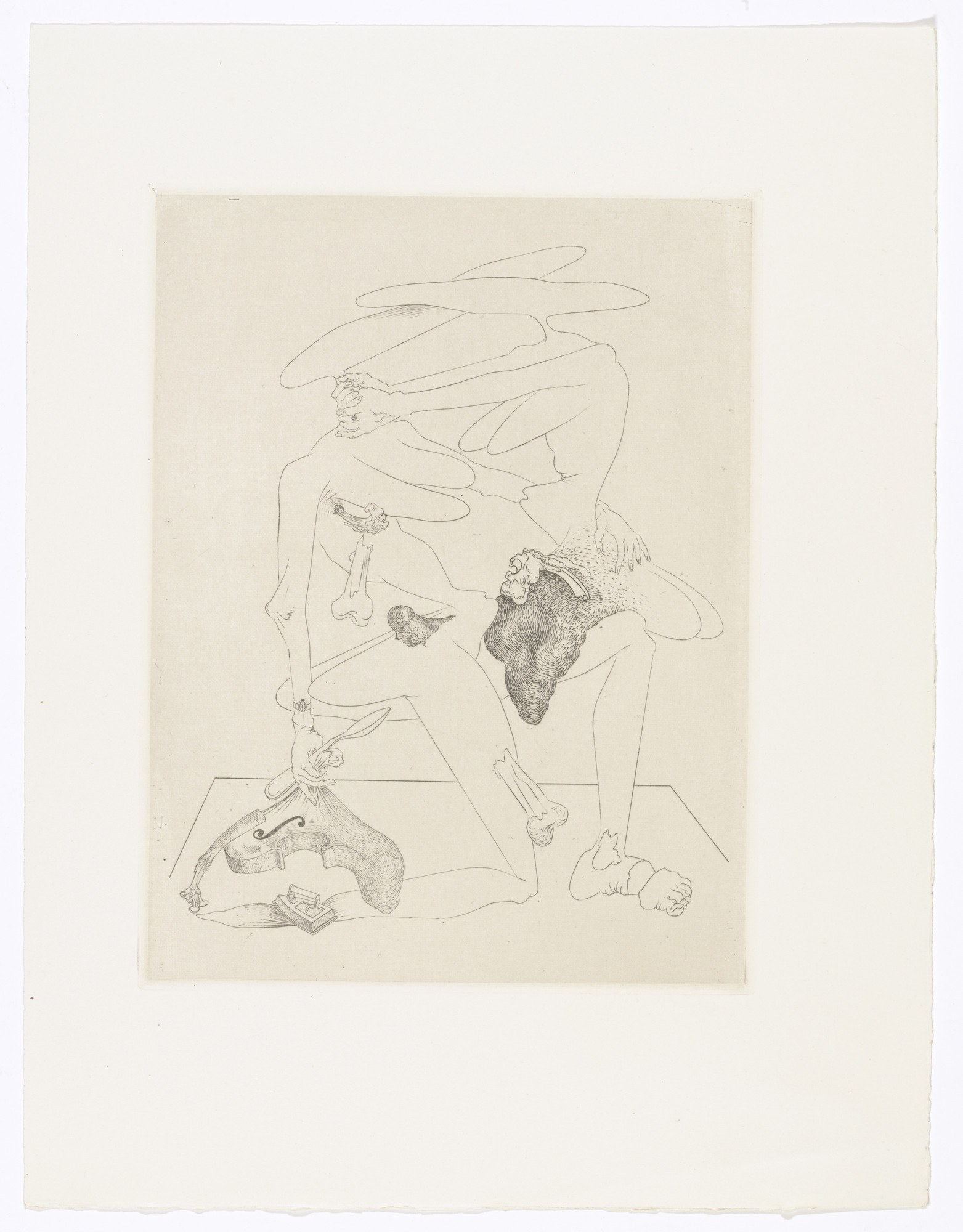 Salvador Dalí. Plate (facing page 178) from Les Chants de Maldoror (The Songs of Maldoror)