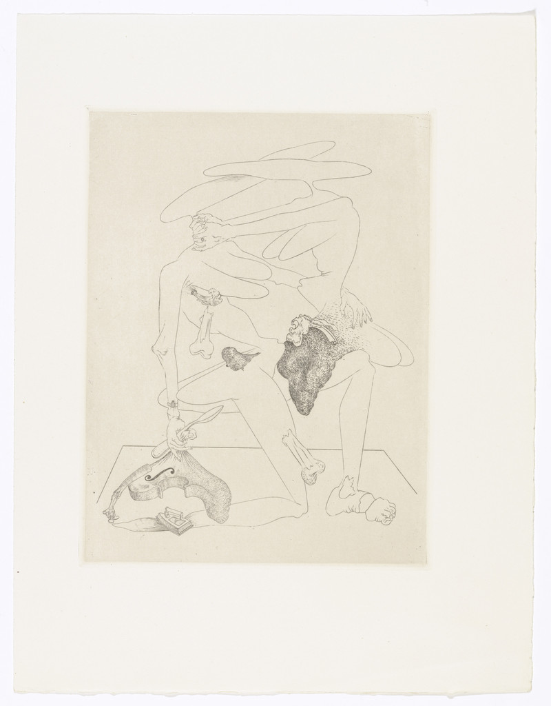 Plate (facing page 178) from Les Chants de Maldoror (The Songs of Maldoror) by Salvador Dalí