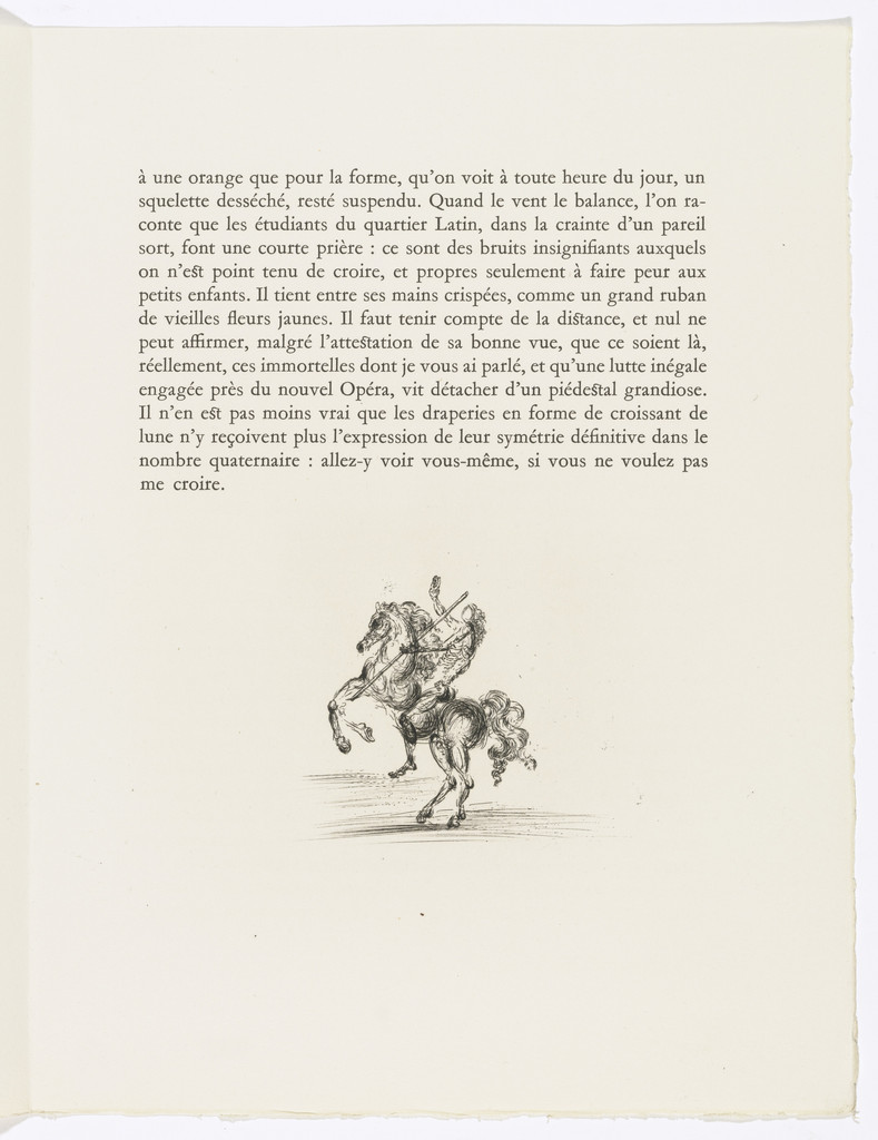 Tailpiece (page 207) from Les Chants de Maldoror (The Songs of Maldoror) by Salvador Dalí