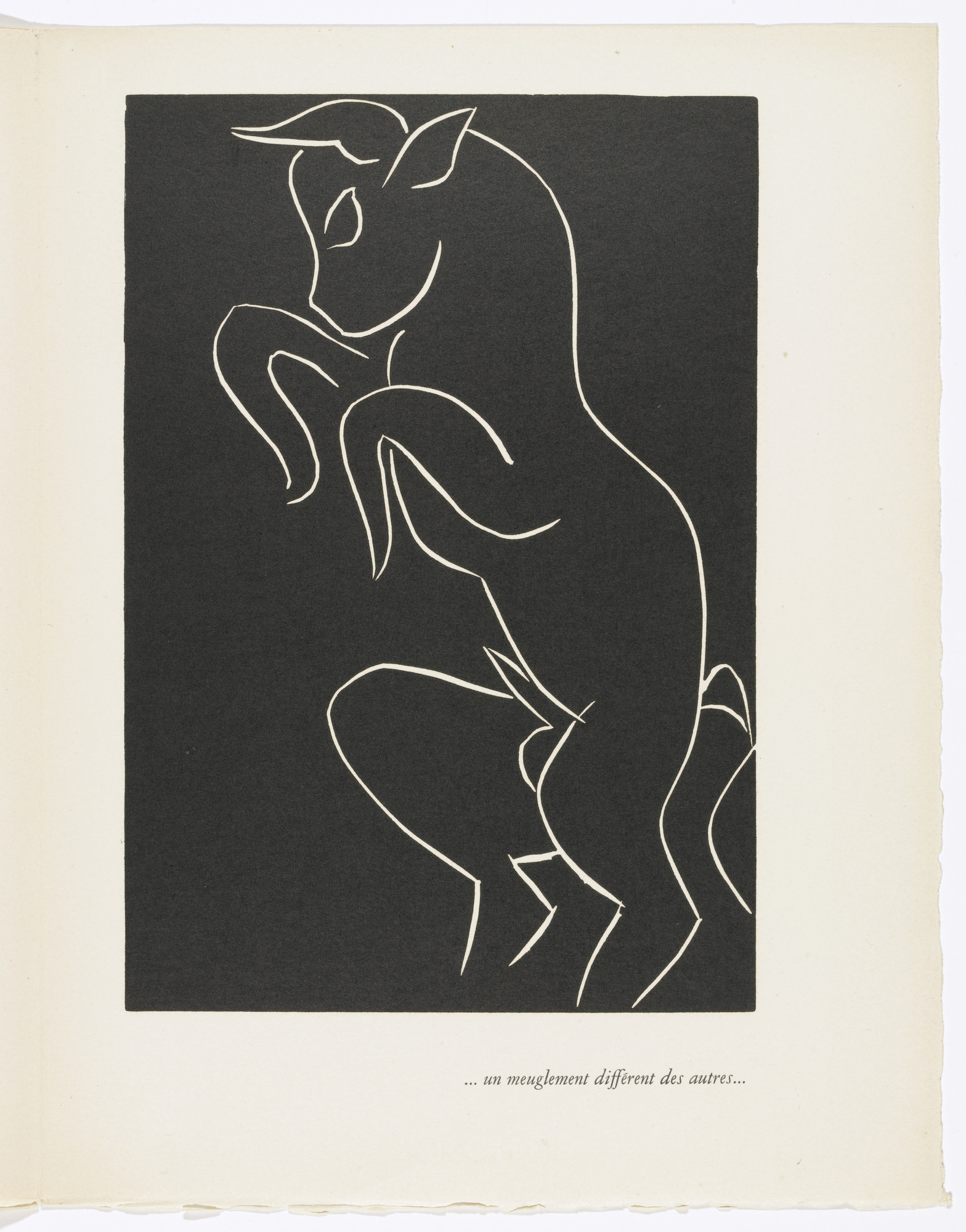 Henri Matisse. ...A Mooing Different from Others... ( ...Un meuglement différent des autres... ) (plate, page 99) from Pasiphaé: Chant de Minos (Les Crétois)