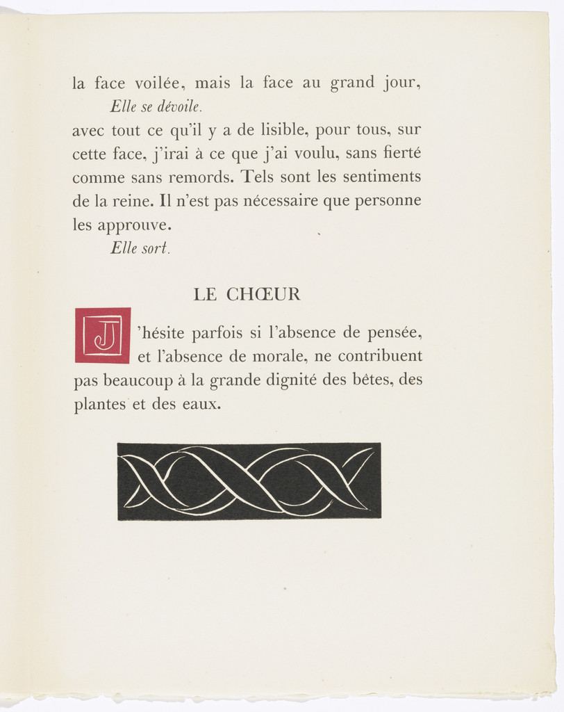 Tailpiece (page 115) from Pasiphaé: Chant de Minos (Les Crétois)