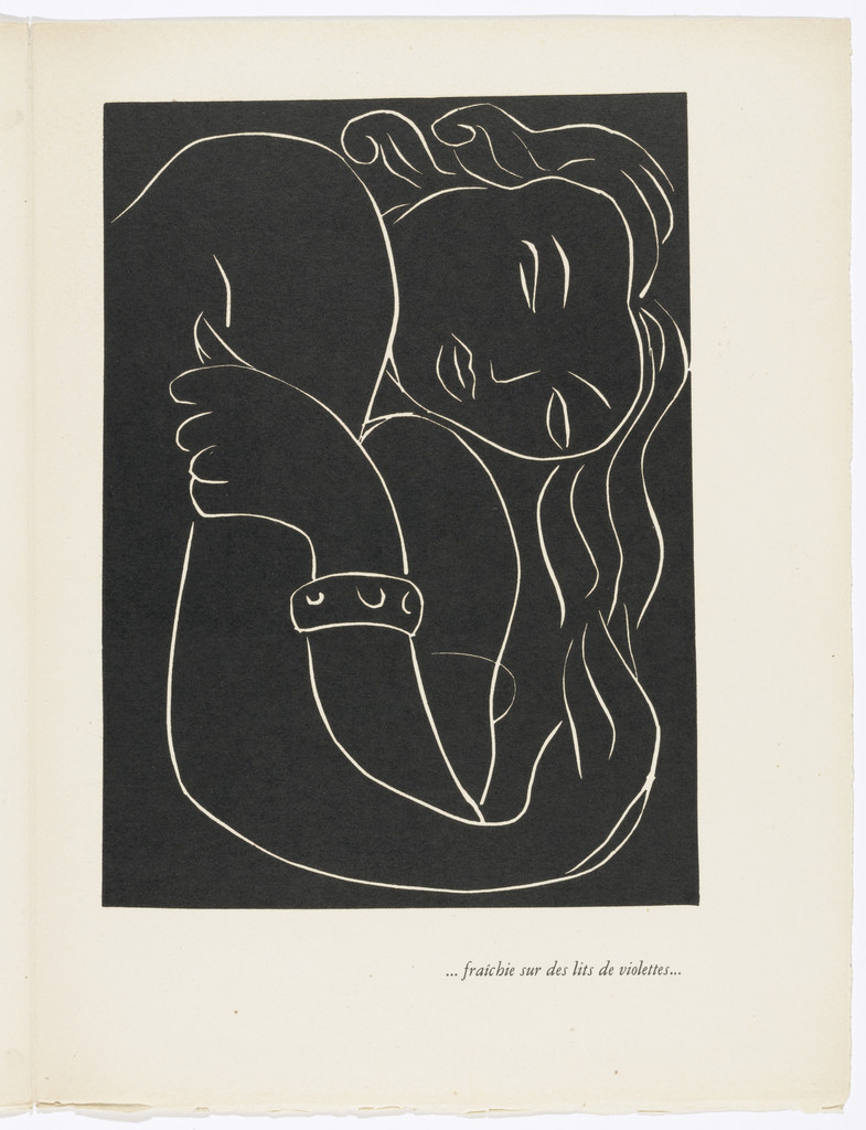 ...Freshened on Beds of Violets... (...Fraichie sur des lits violettes...) (plate, page 27) from Pasiphaé: Chant de Minos (Les Crétois)