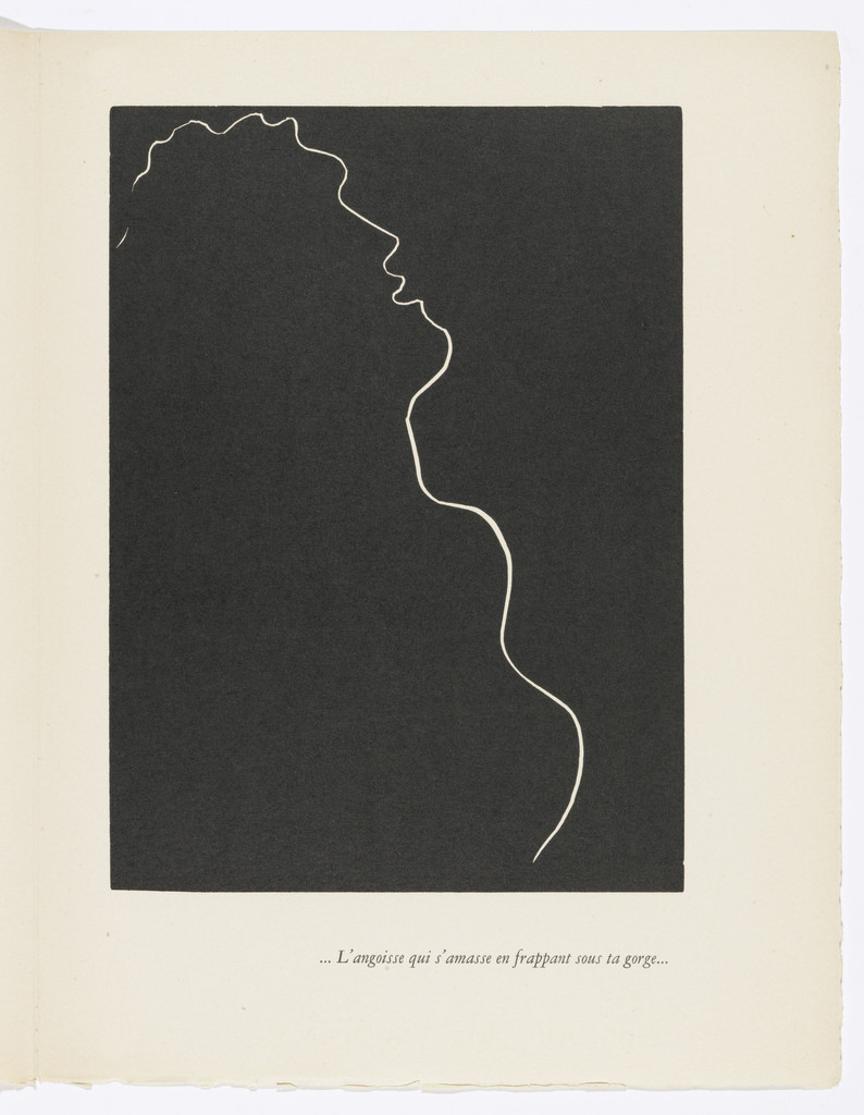 ...The Gathering Anguish That Strikes in Your Throat... (...L'Angoisse qui s'amasse en frappant sous ta gorge...) (plate, page 35) from Pasiphaé: Chant de Minos (Les Crétois)