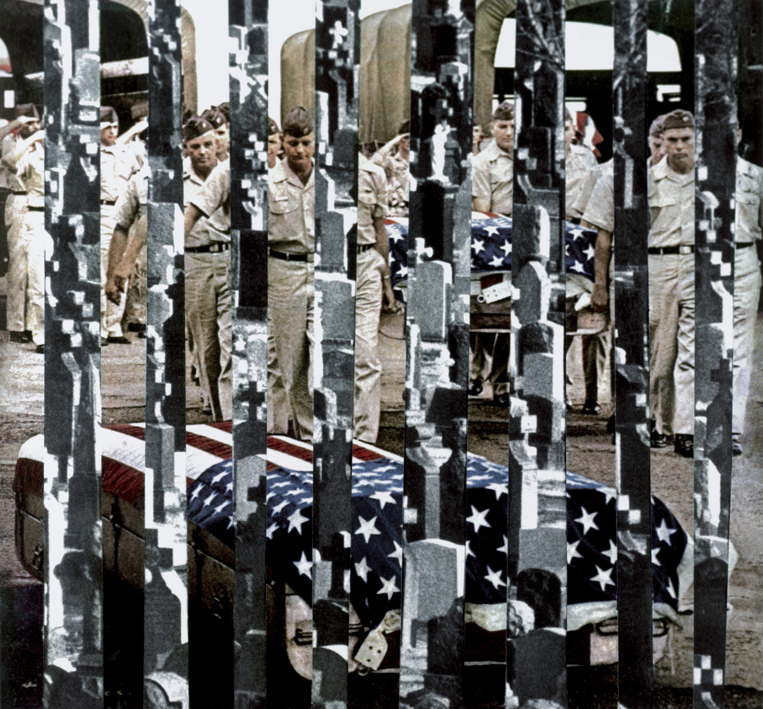 Martha Rosler. Honors (Striped Burial) from the series House Beautiful: Bringing the War Home. c. 1967-72