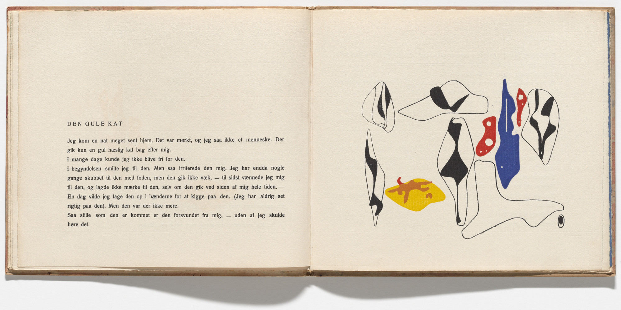 Asger Jorn. Plate (folio 13) from the illustrated book Pigen I Ilden (The Girl in the Fire). 1938