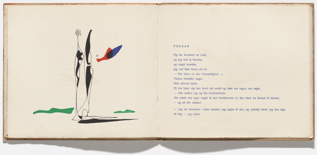 Plate (folio 16 verso) from the illustrated book Pigen I Ilden (The Girl in the Fire)